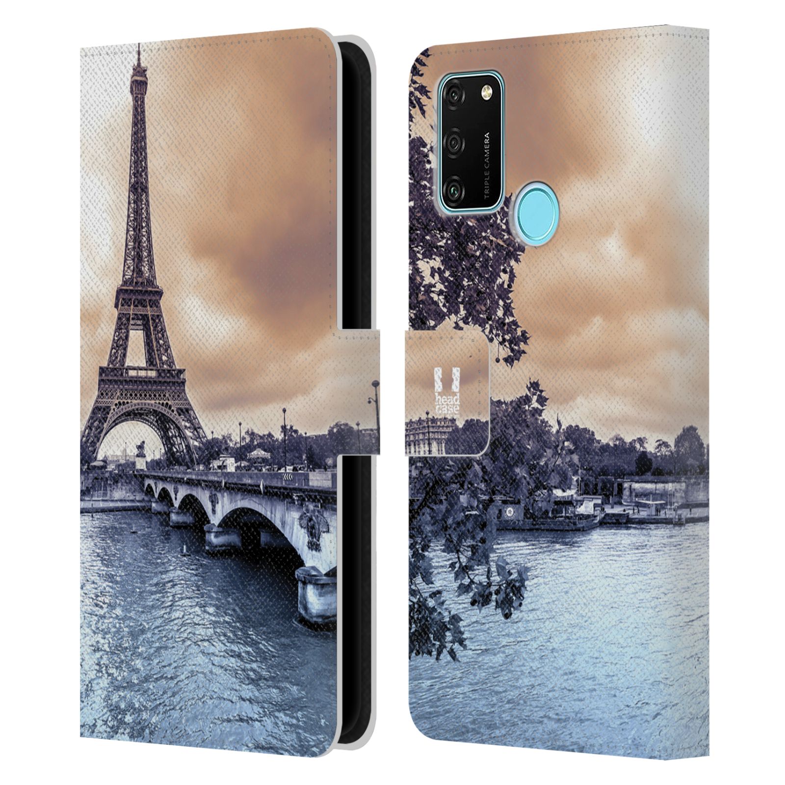 Pouzdro pro mobil Honor 9A - HEAD CASE - Eiffelova věž Paříž - Francie
