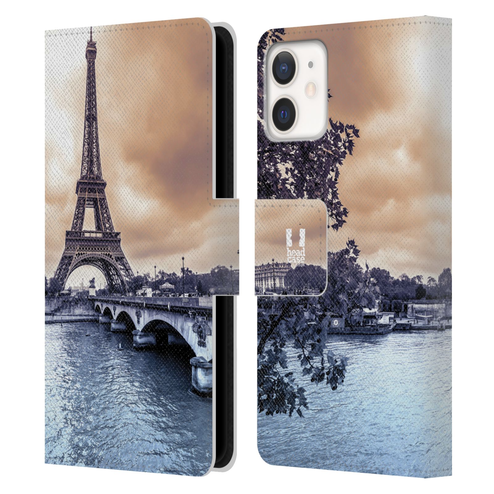Pouzdro pro mobil Apple Iphone 12 MINI - Eiffelova věž Paříž - Francie