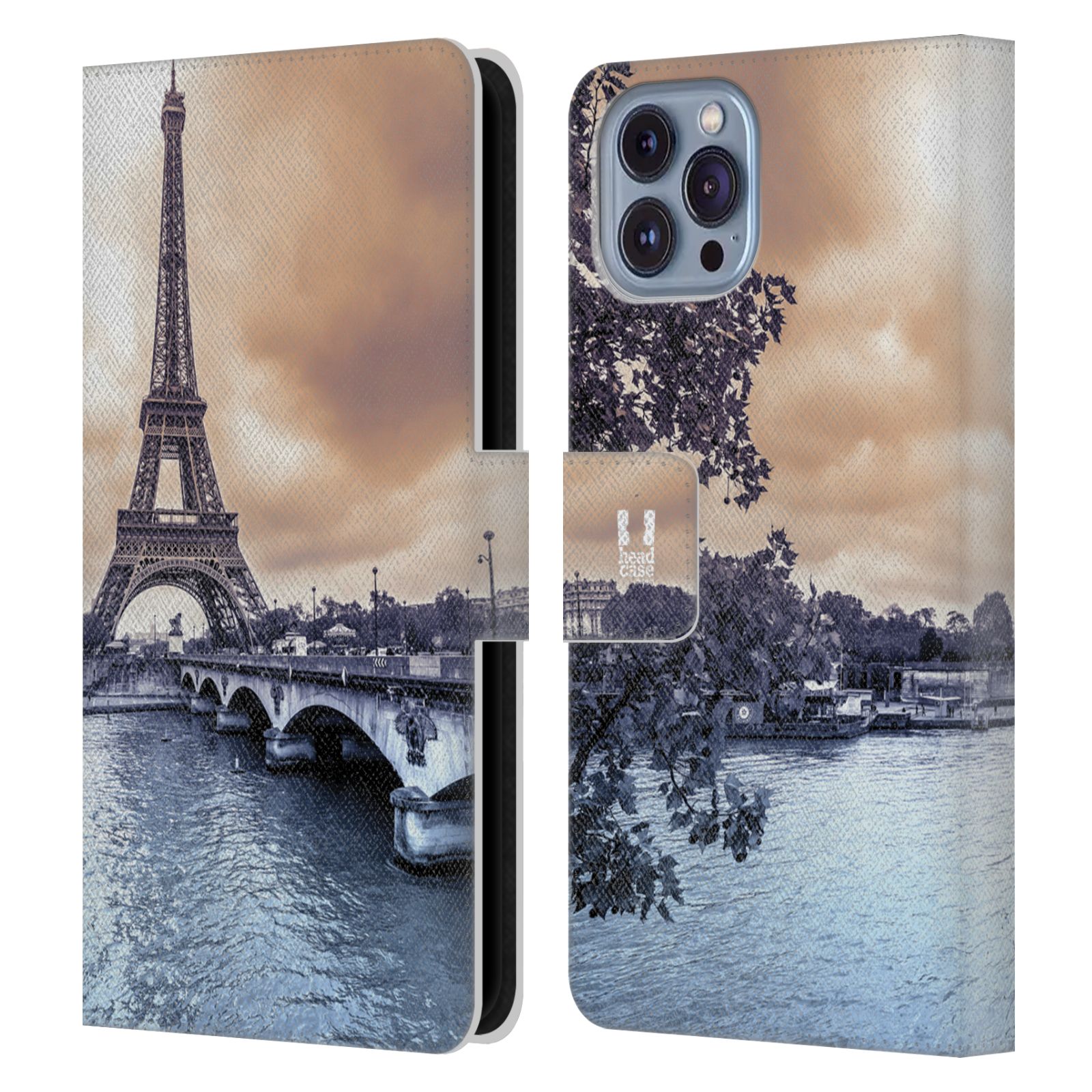 HEAD CASE Pouzdro pro mobil Apple Iphone 14 - Eiffelova věž Paříž - Francie