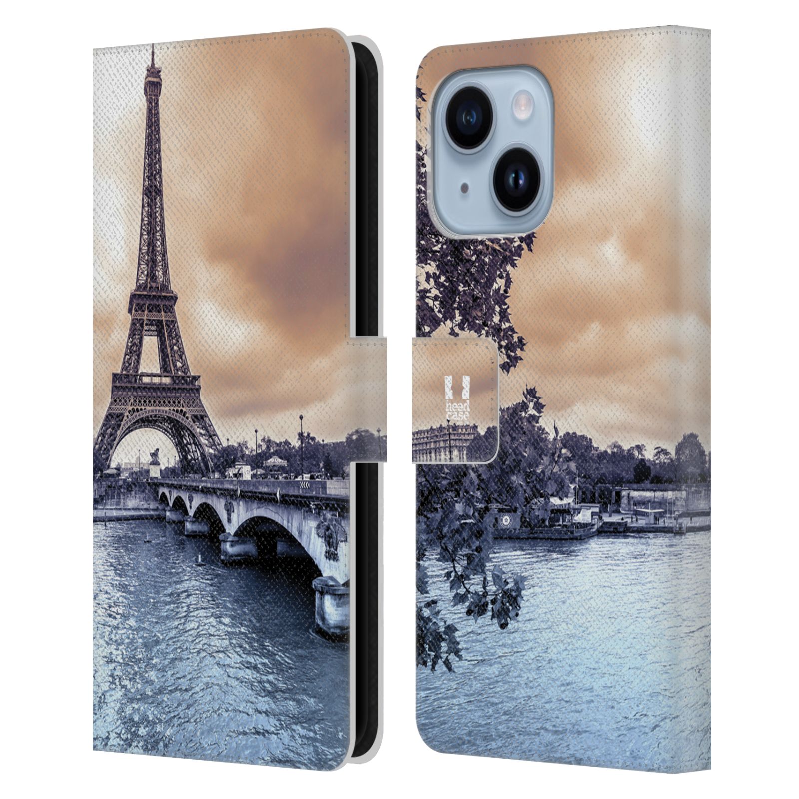 HEAD CASE Pouzdro pro mobil Apple Iphone 14 PLUS - Eiffelova věž Paříž - Francie