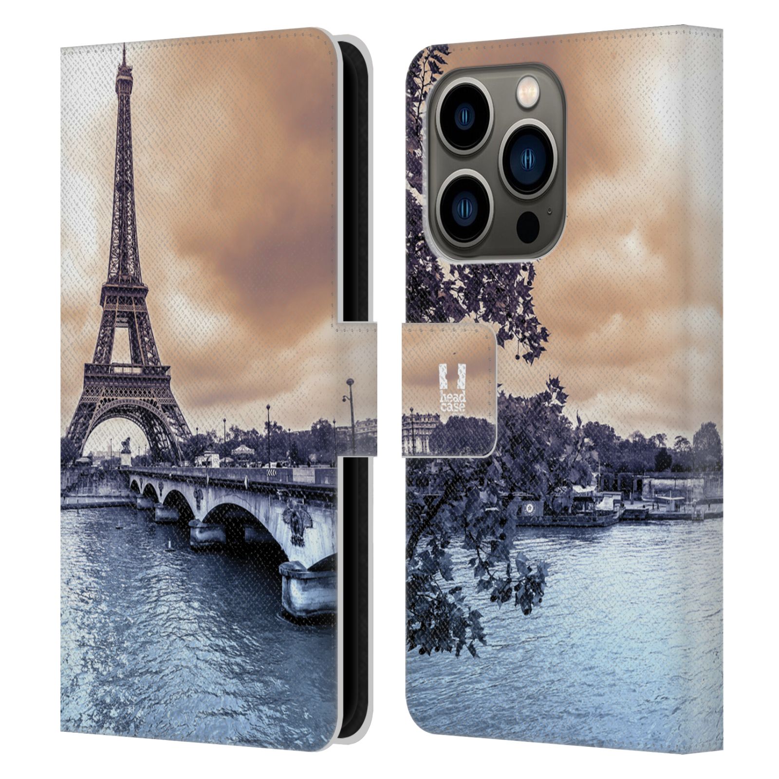 HEAD CASE Pouzdro pro mobil Apple Iphone 14 PRO - Eiffelova věž Paříž - Francie