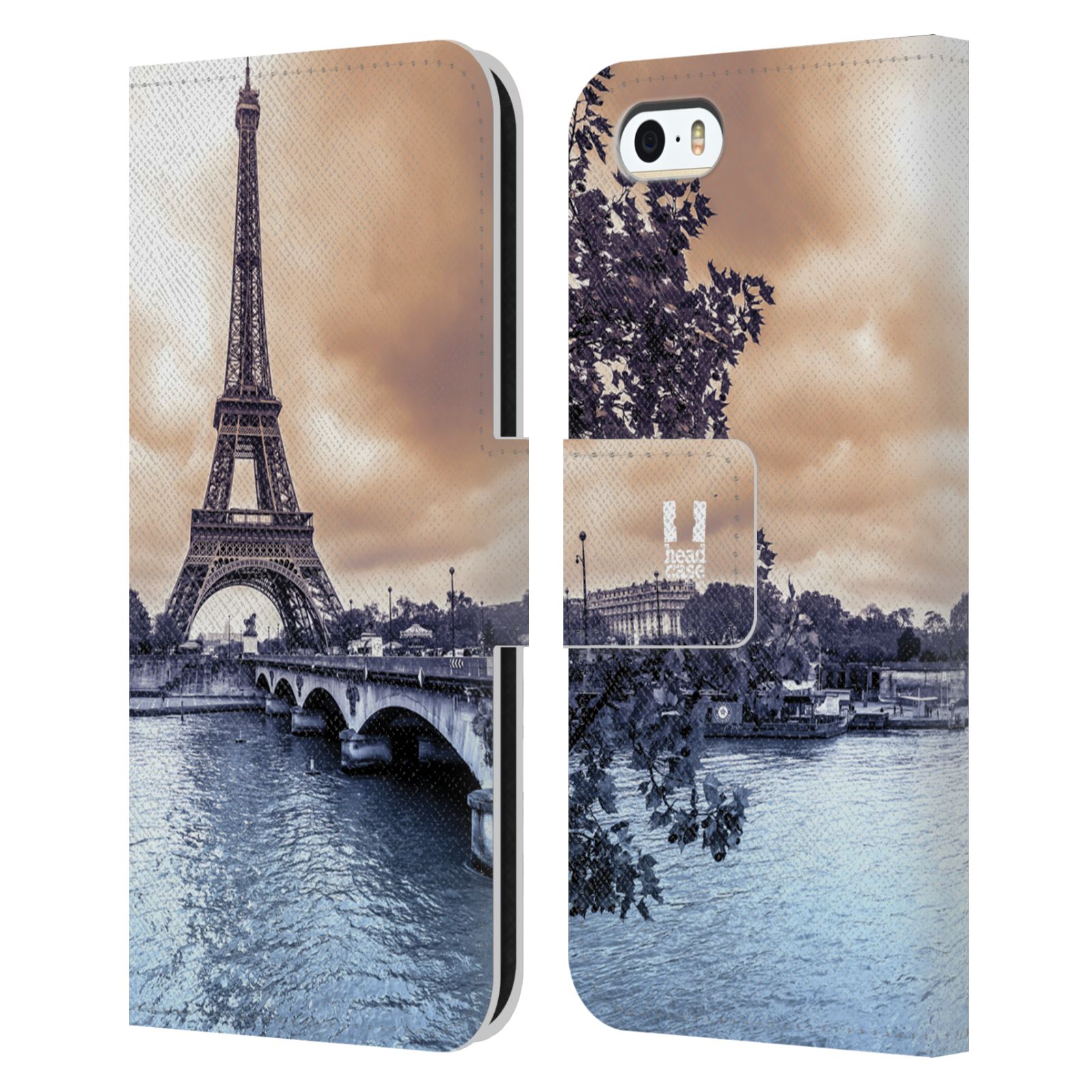 Pouzdro pro mobil Apple Iphone 5 / 5S / SE 2015 - Eiffelova věž Paříž - Francie