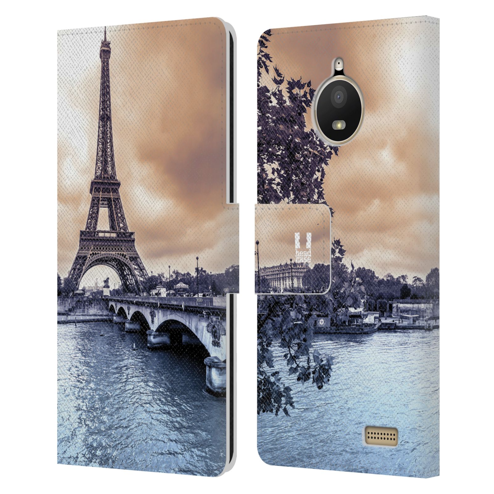 Pouzdro na mobil Lenovo Moto E4 - Head Case - Paříž Eiffelova věž