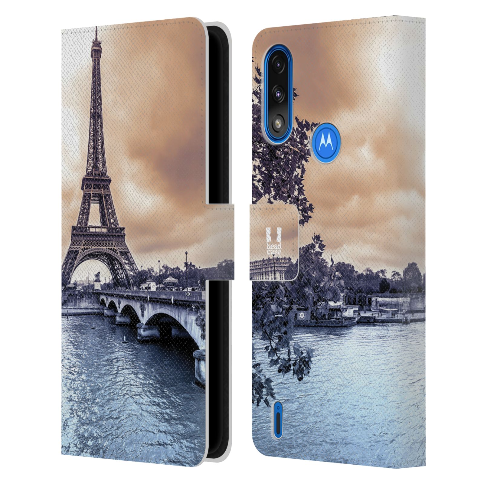 HEAD CASE Pouzdro pro mobil Motorola Moto E7 POWER - Eiffelova věž Paříž - Francie