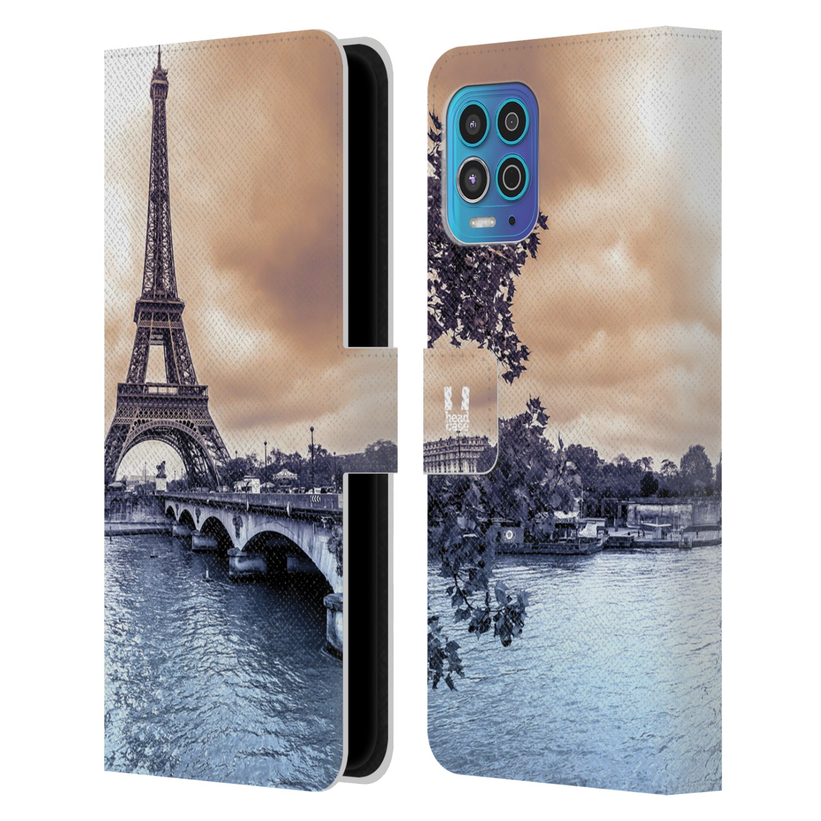 HEAD CASE Pouzdro pro mobil Motorola Moto G100 - Eiffelova věž Paříž - Francie