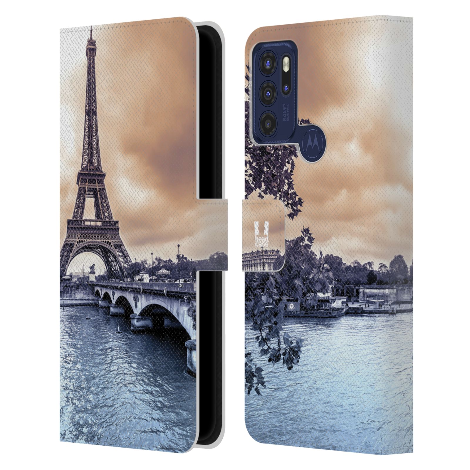 HEAD CASE Pouzdro pro mobil Motorola Moto G60s - Eiffelova věž Paříž - Francie