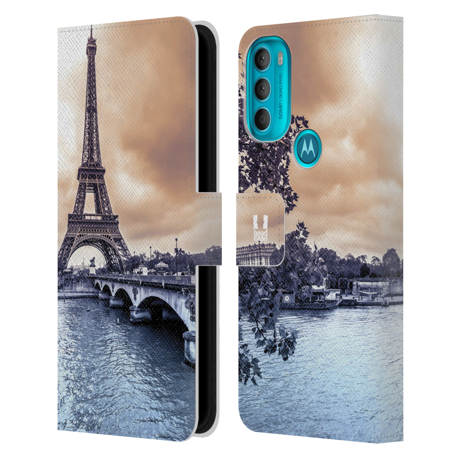HEAD CASE Pouzdro pro mobil Motorola Moto G71 5G - Eiffelova věž Paříž - Francie