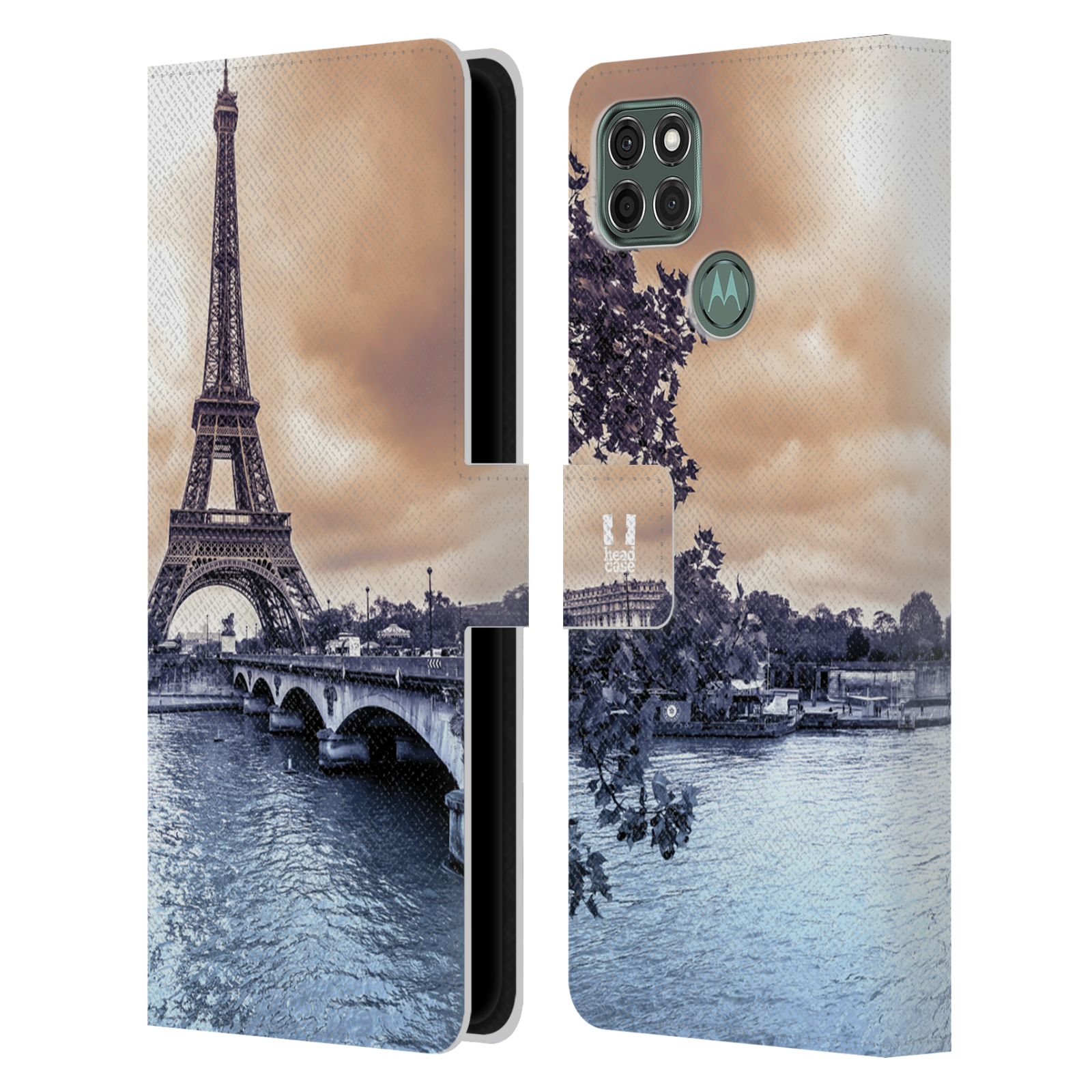 Pouzdro pro mobil Motorola Moto G9 POWER - HEAD CASE - Eiffelova věž Paříž - Francie