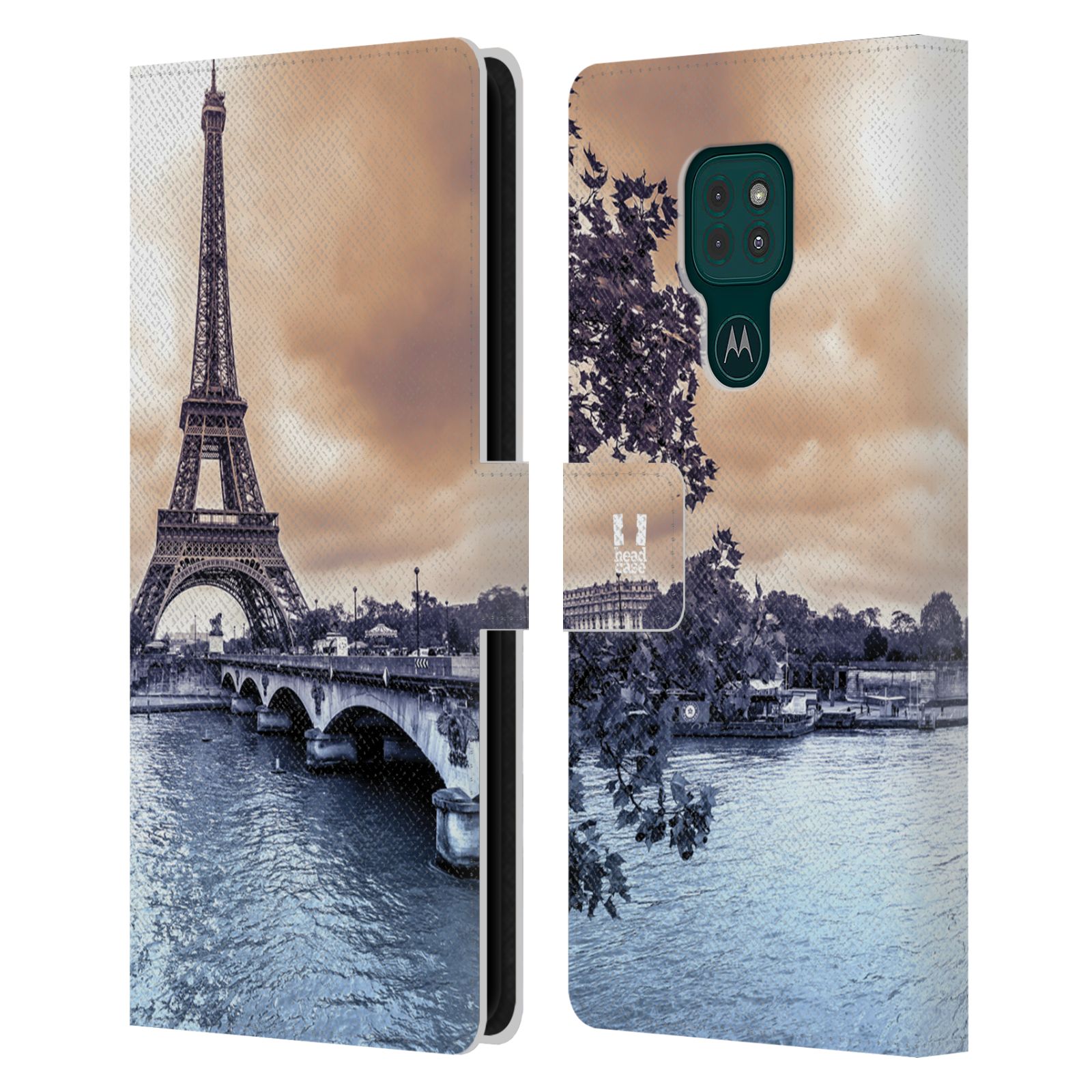 HEAD CASE Pouzdro pro mobil Motorola Moto G9 PLAY - Eiffelova věž Paříž - Francie
