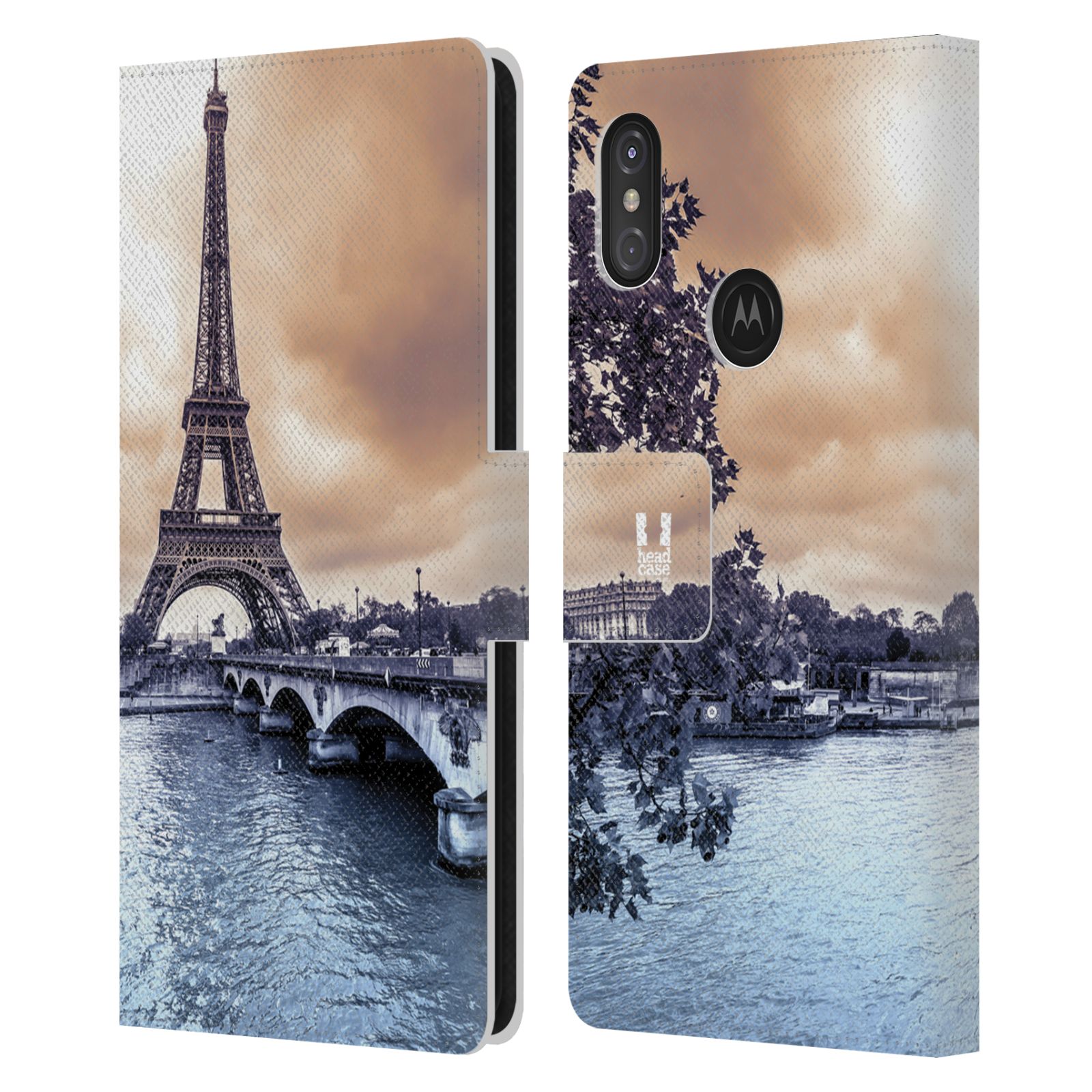 Pouzdro pro mobil Motorola ONE POWER  - Eiffelova věž Paříž - Francie