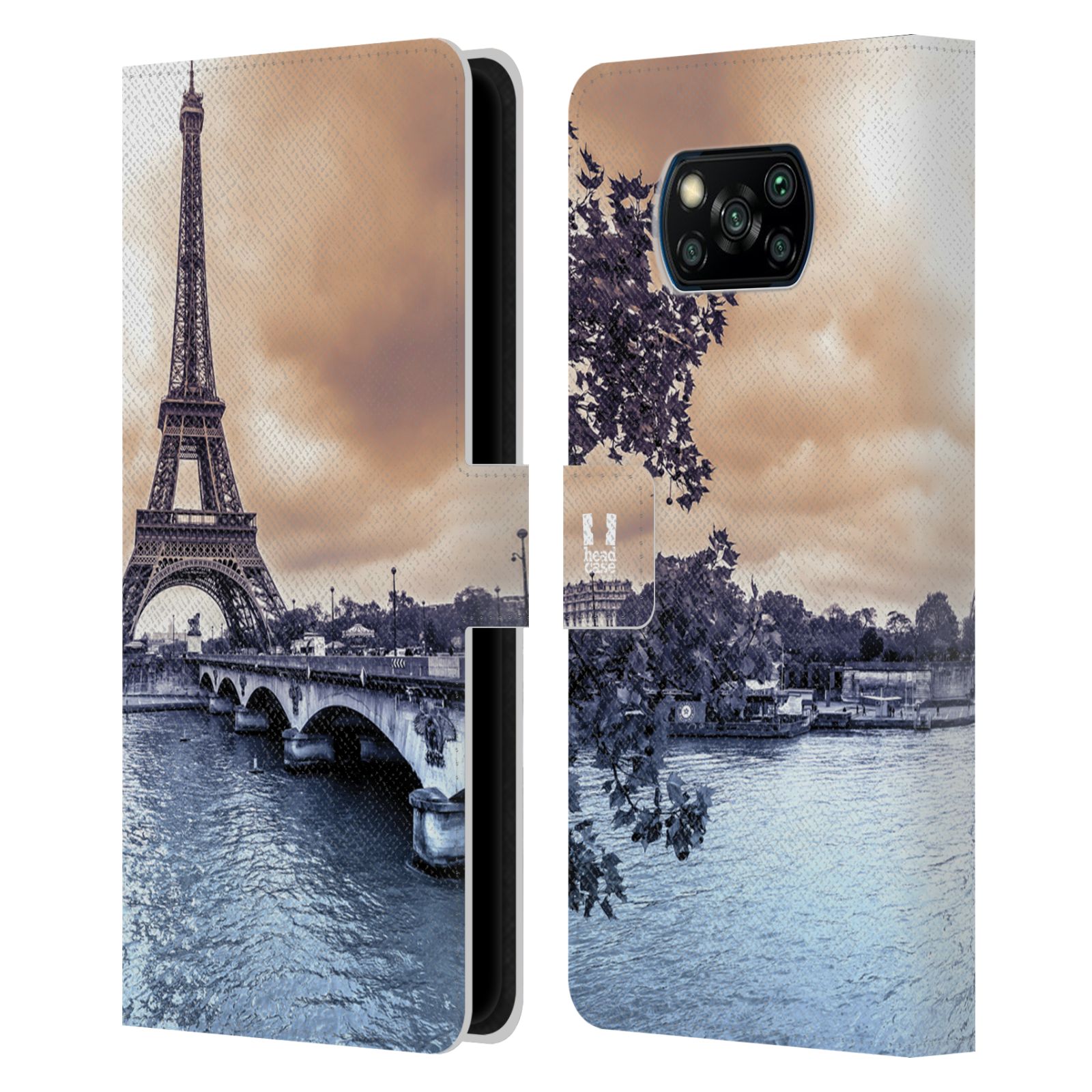 HEAD CASE Pouzdro pro mobil Xiaomi Poco X3 - Eiffelova věž Paříž - Francie