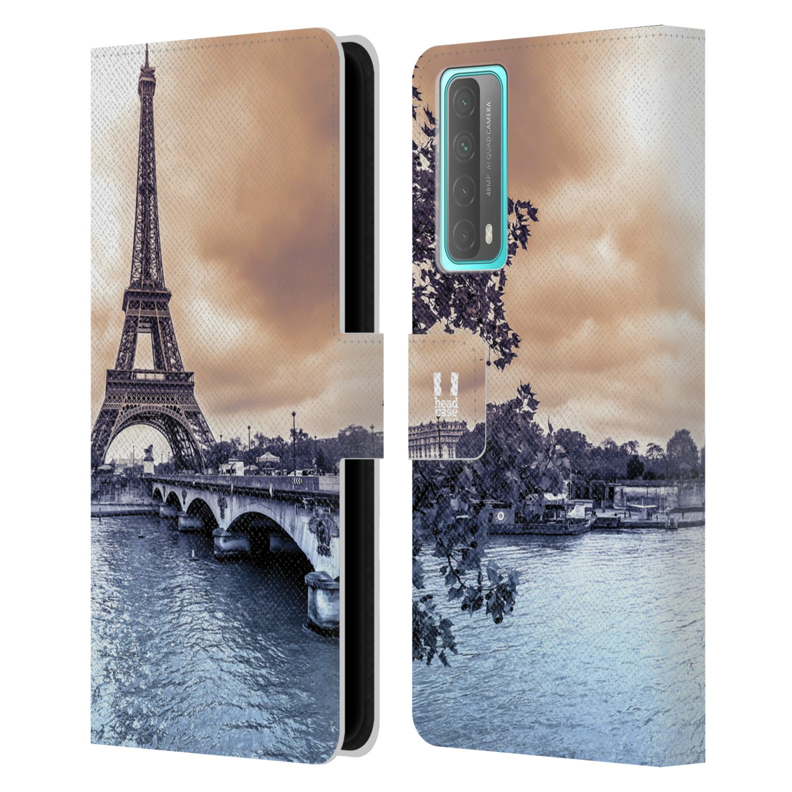 Pouzdro pro mobil Huawei P SMART 2021 - HEAD CASE - Eiffelova věž Paříž - Francie