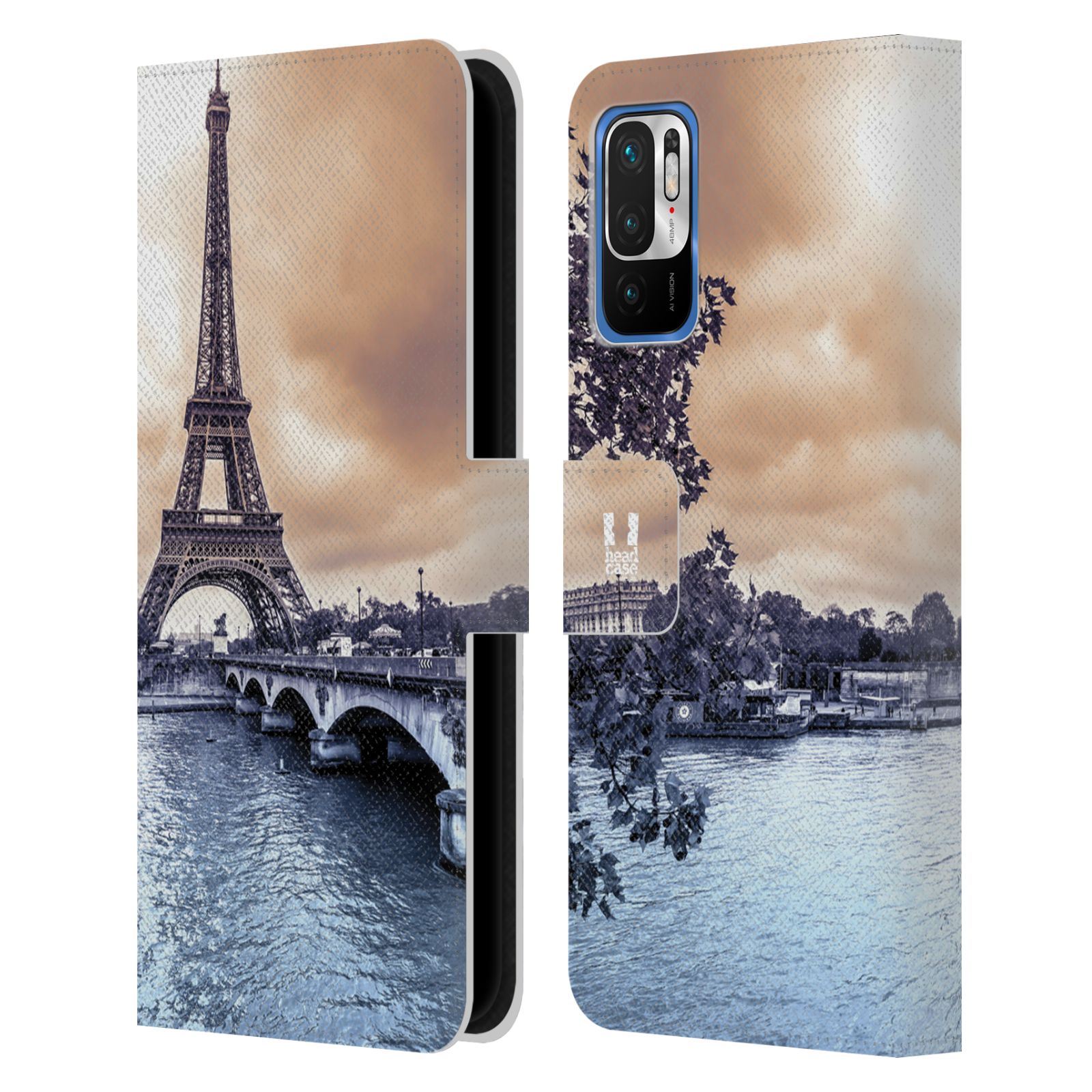 Pouzdro pro mobil Xiaomi Redmi Note 10 5G - HEAD CASE - Eiffelova věž Paříž - Francie