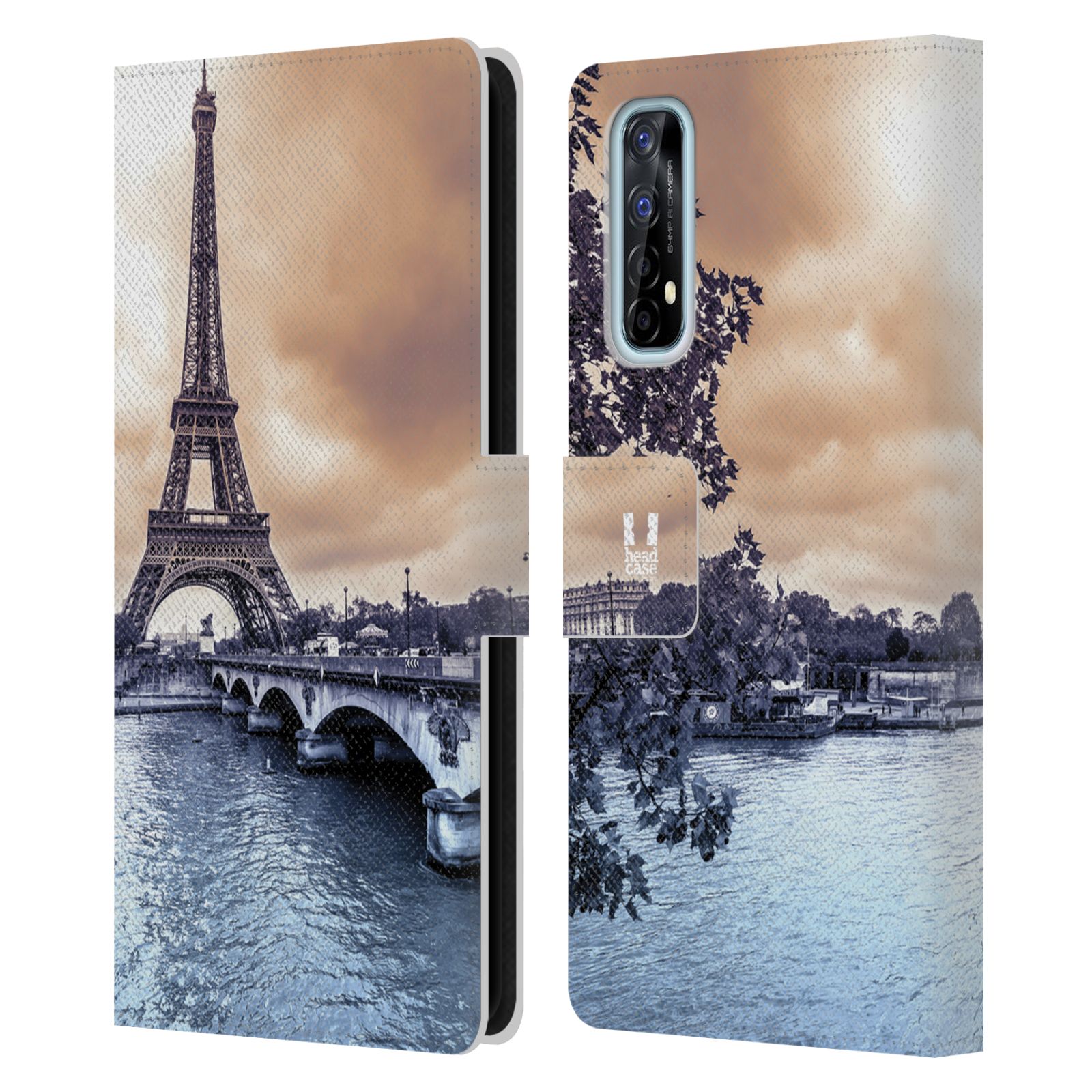HEAD CASE Pouzdro pro mobil Realme 7 - Eiffelova věž Paříž - Francie