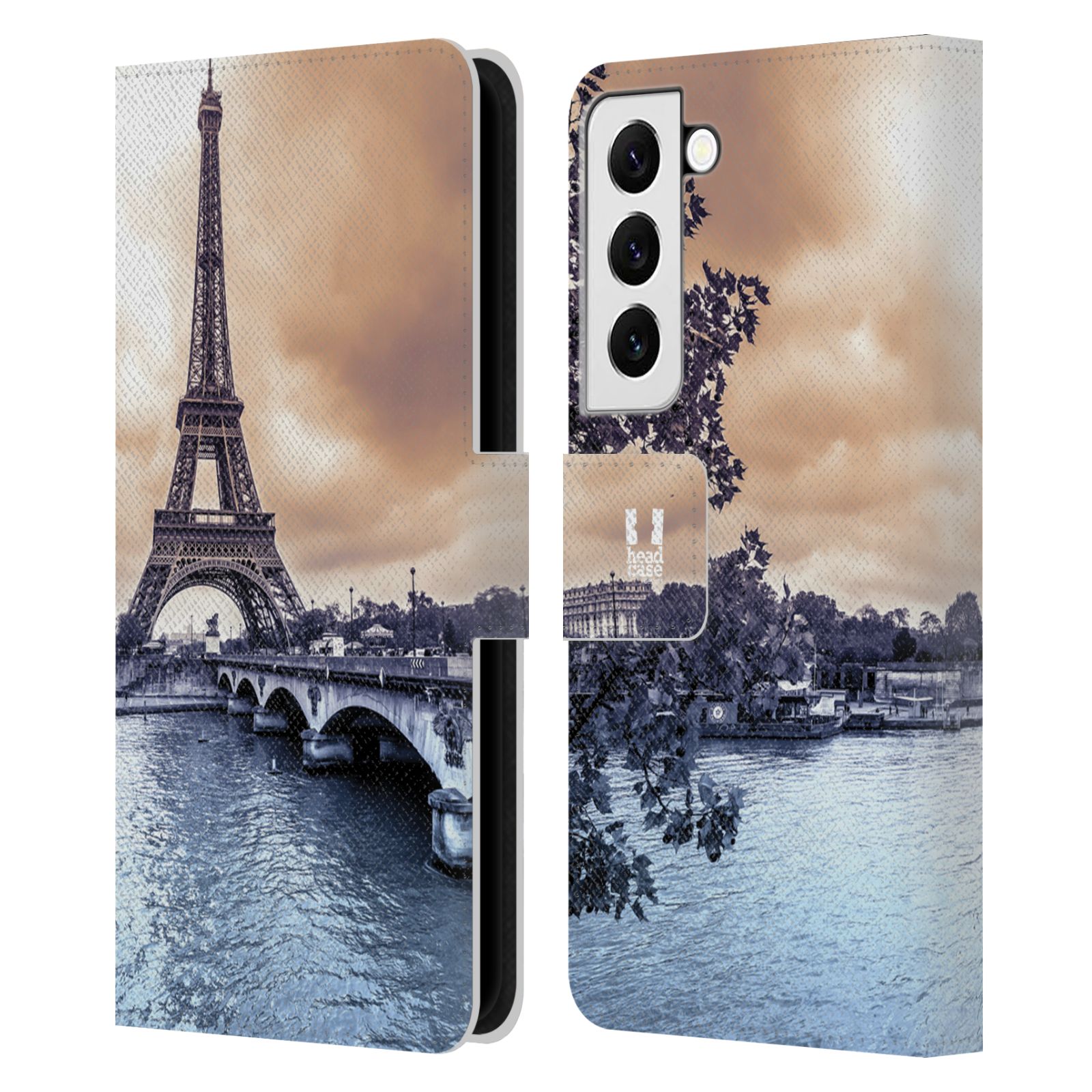 HEAD CASE Pouzdro pro mobil Samsung Galaxy S22 5G - Eiffelova věž Paříž - Francie
