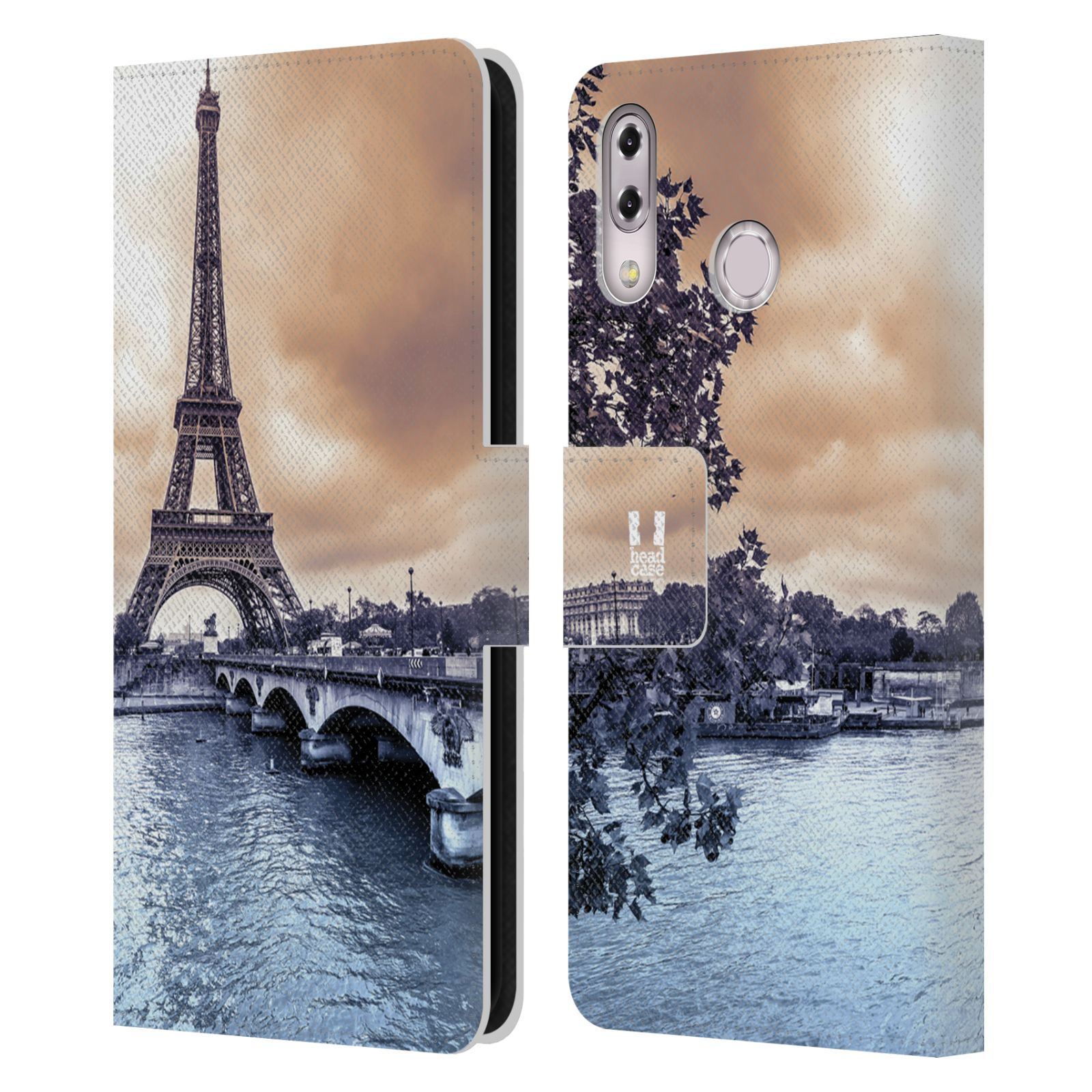 Pouzdro pro mobil Asus Zenfone 5z ZS620KL, 5 ZE620KL  - Eiffelova věž Paříž - Francie