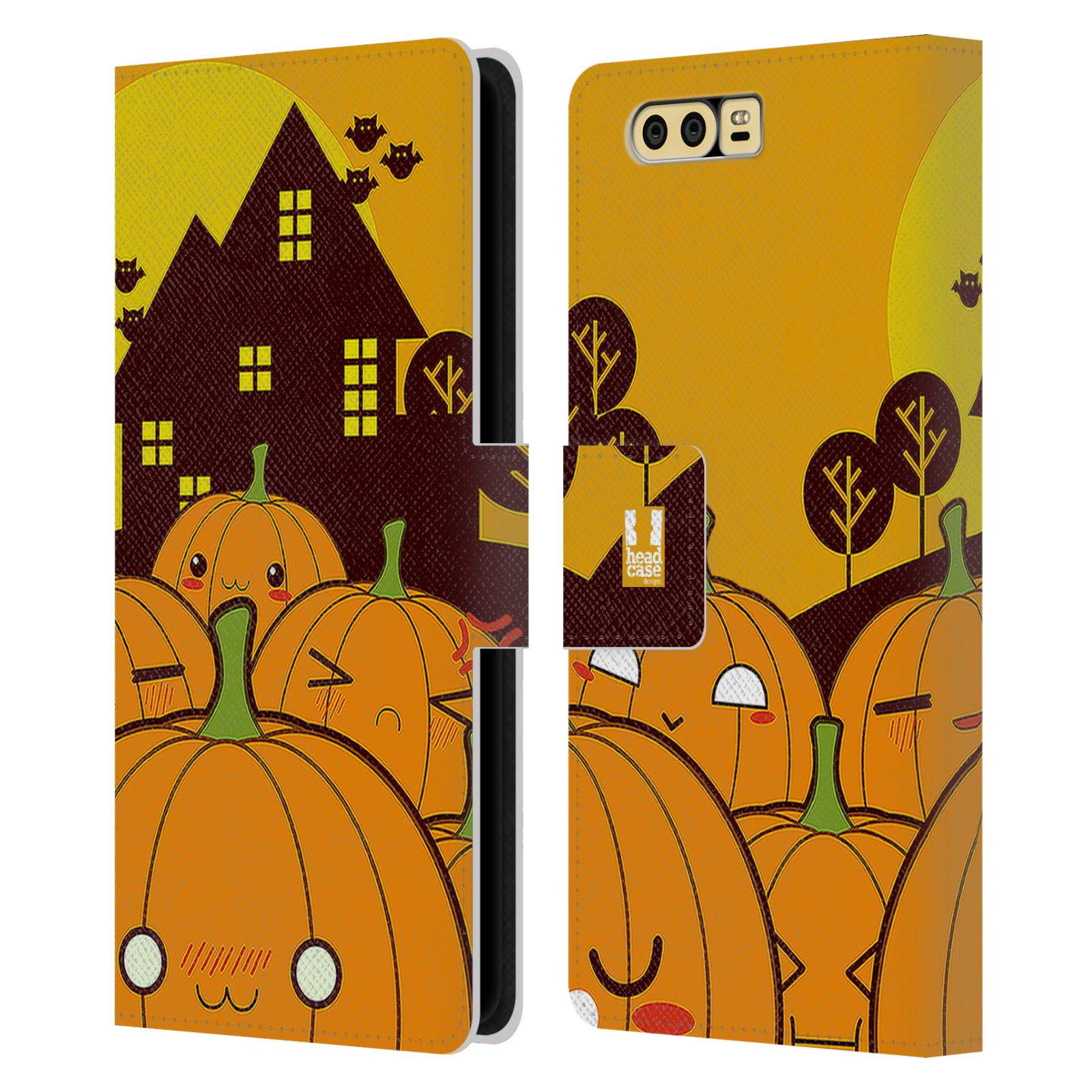 Pouzdro na mobil Honor 9 - Head Case - Halloween oživlé dýně