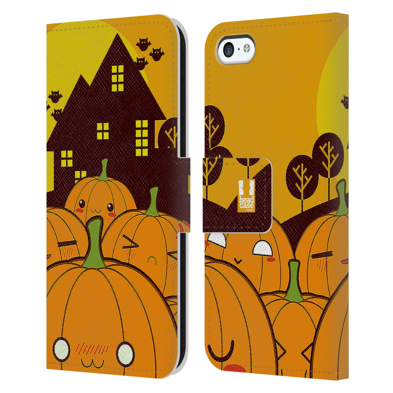 Pouzdro na mobil Apple Iphone 5C - Head Case - Halloween oživlé dýně