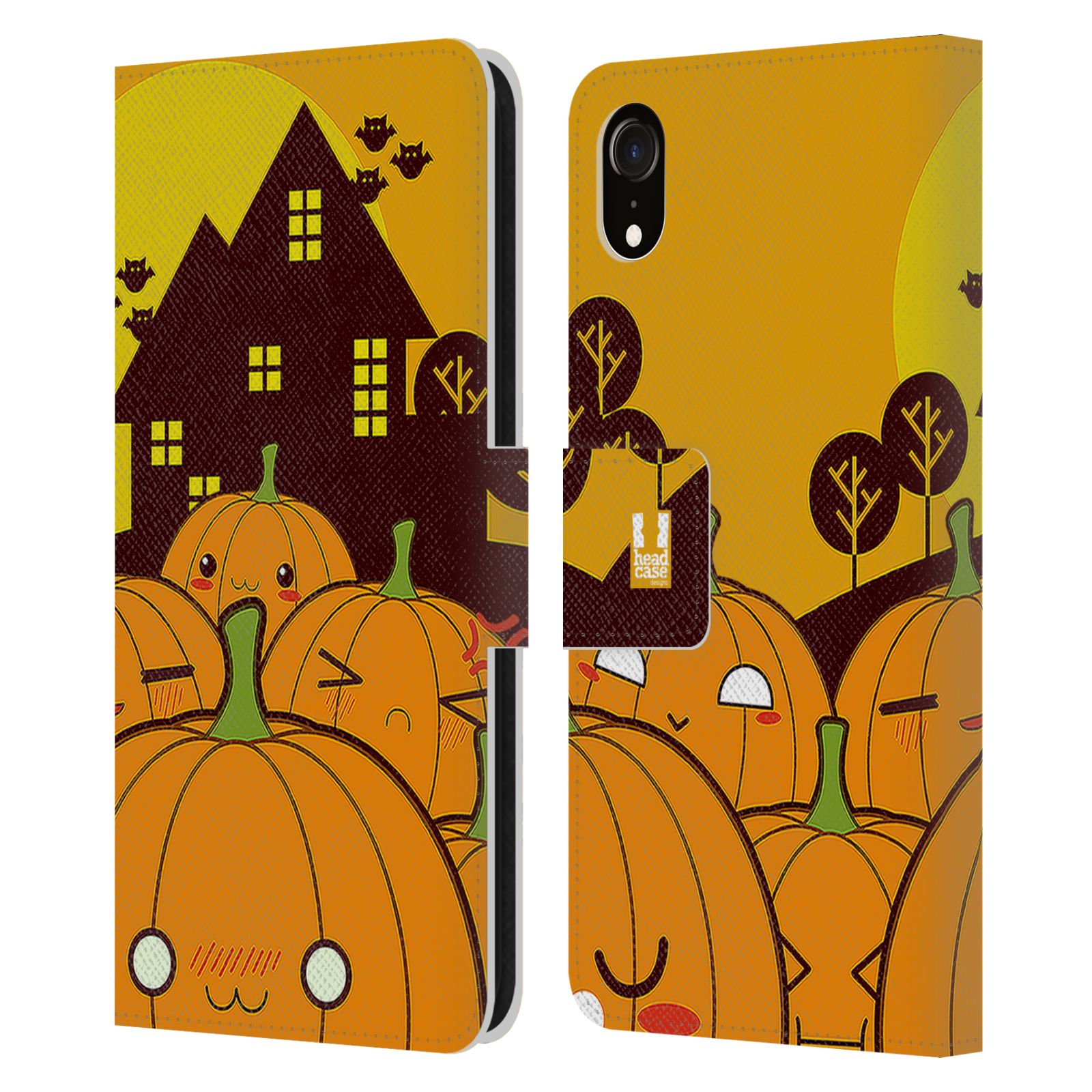 Pouzdro na mobil Apple Iphone XR - Head Case - Halloween oživlé dýně