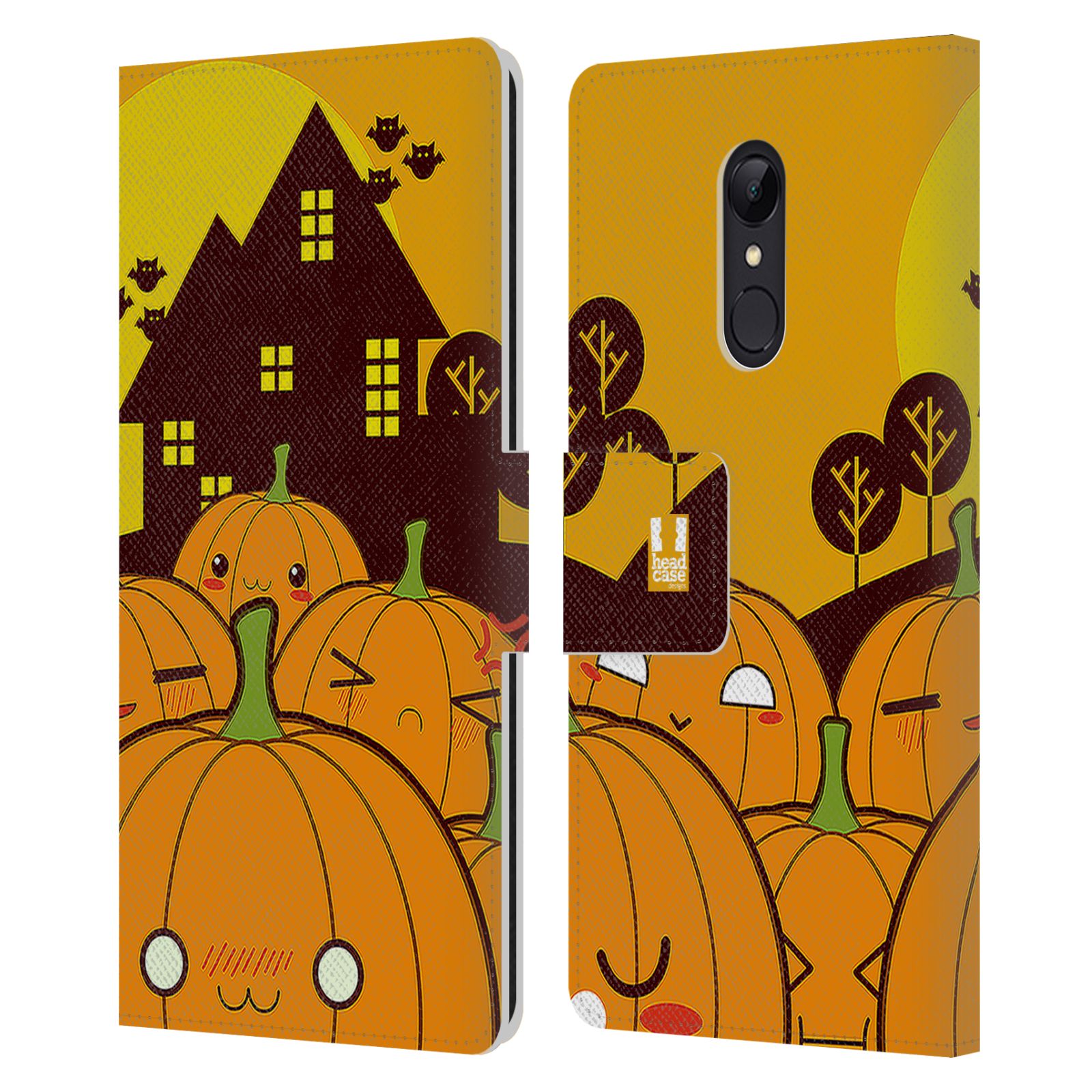 Pouzdro na mobil Xiaomi Redmi 5 - Head Case - Halloween oživlé dýně
