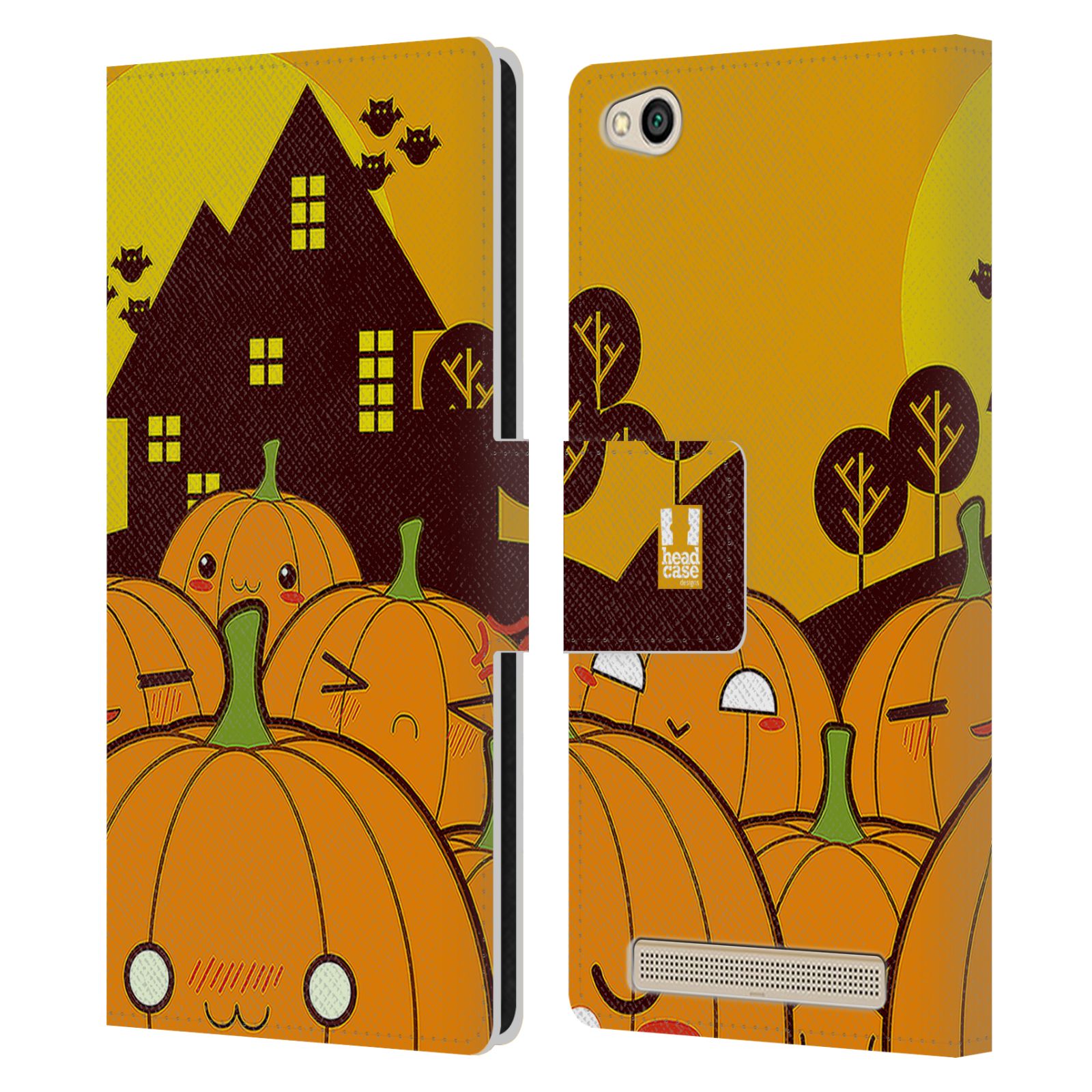 Pouzdro na mobil Xiaomi Redmi 5A - Head Case - Halloween oživlé dýně
