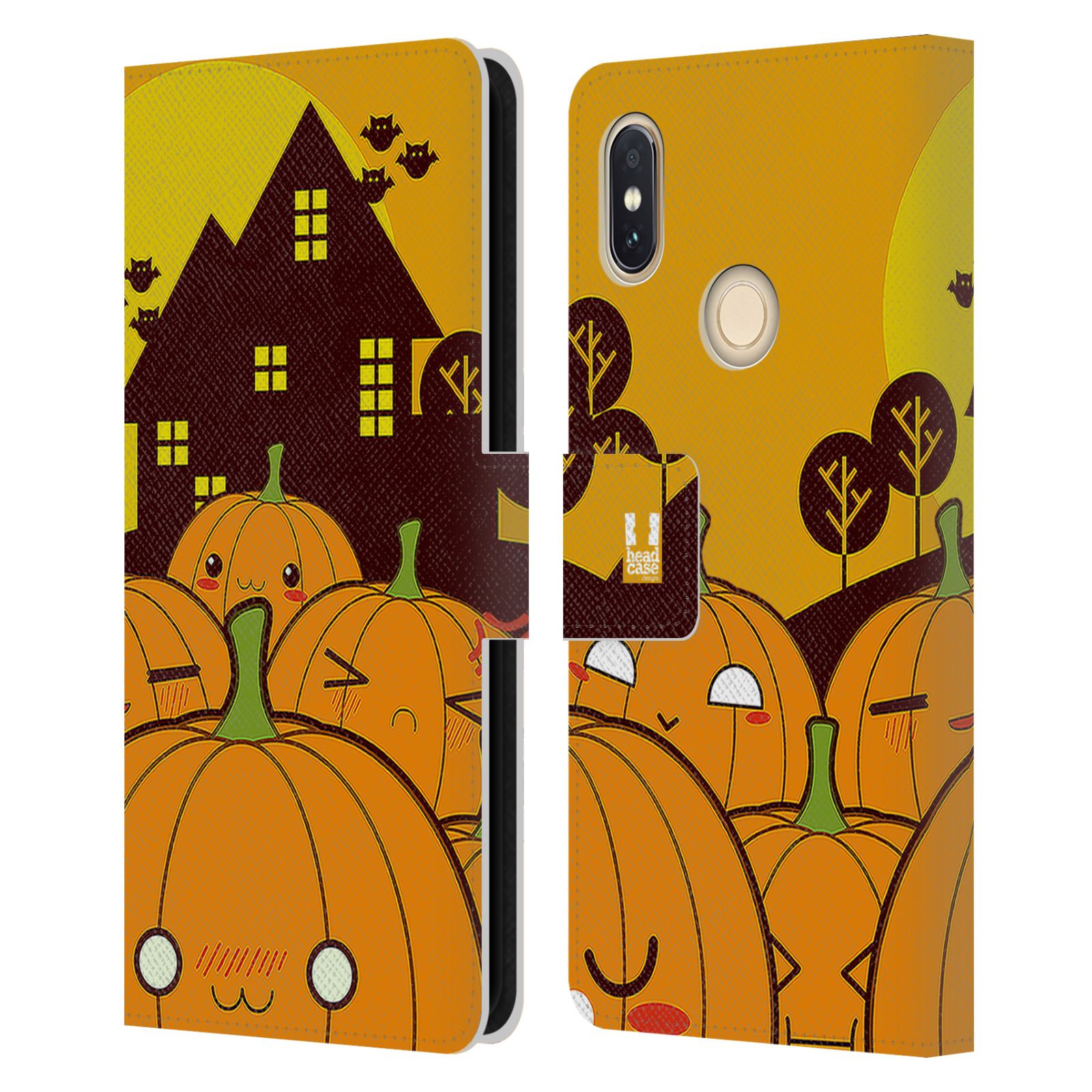Pouzdro na mobil Xiaomi Redmi S2 - Head Case - Halloween oživlé dýně