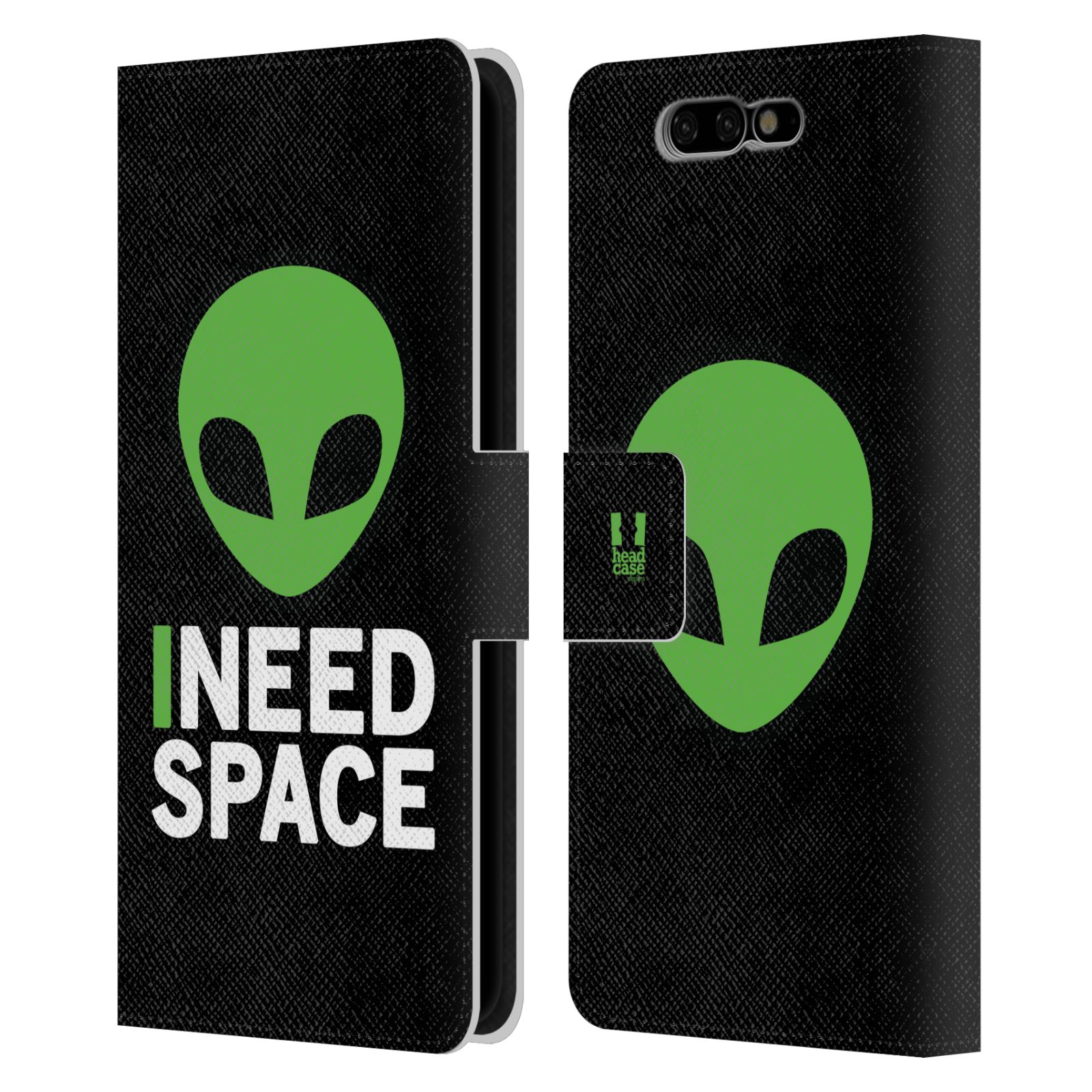 Pouzdro na mobil Xiaomi Black Shark - Head Case - zelený mimozemšťan Ufoun