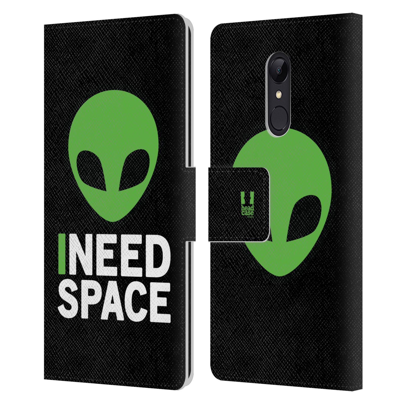 Pouzdro na mobil Xiaomi Redmi 5 - Head Case - zelený mimozemšťan Ufoun