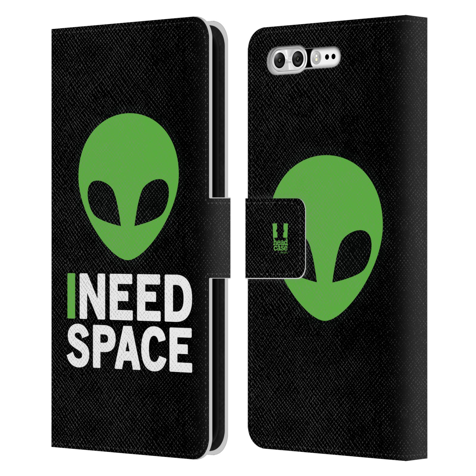 Pouzdro na mobil Asus Zenfone 4 Pro ZS551KL - Head Case - zelený mimozemšťan Ufoun