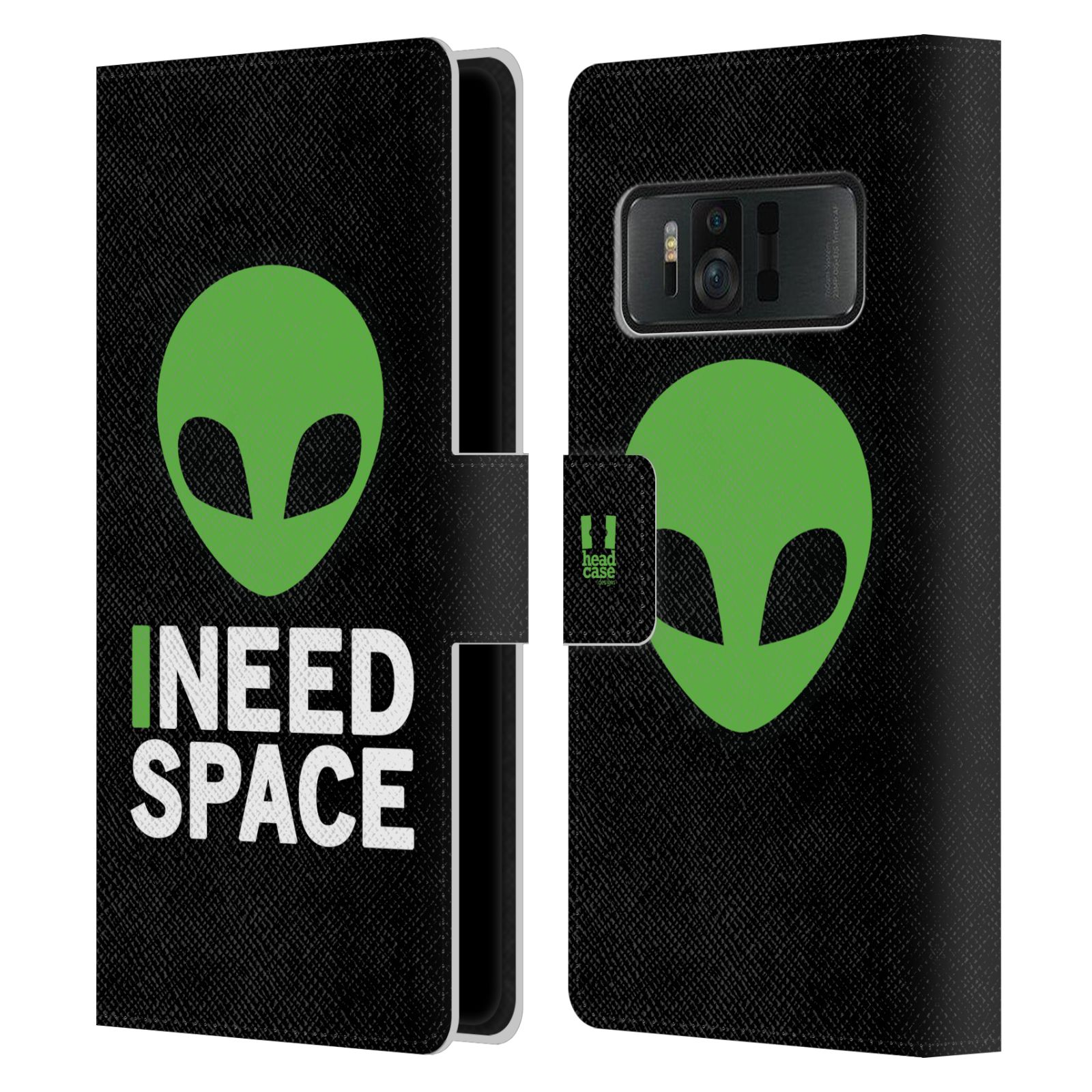 Pouzdro na mobil Asus Zenfone AR ZS571KL - Head Case - zelený mimozemšťan Ufoun