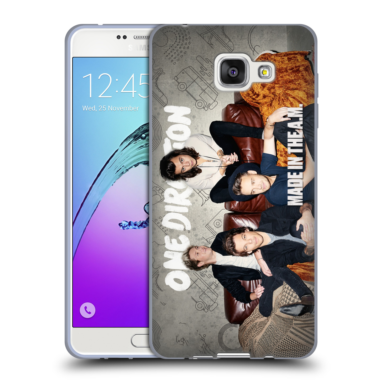 HEAD CASE silikonový obal na mobil Samsung Galaxy A7 2016 (A710) chlapecká skupina One Direction gauč