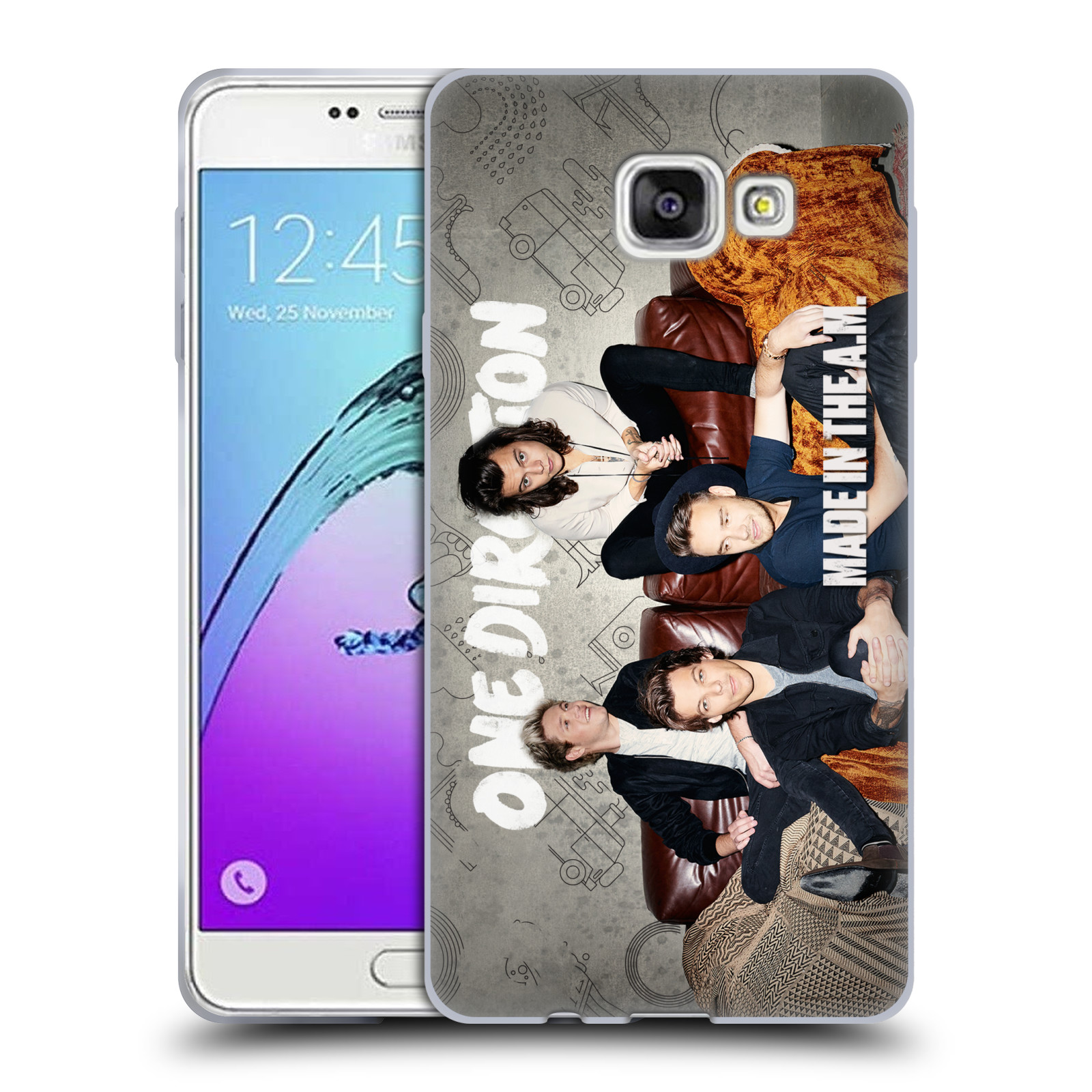 HEAD CASE silikonový obal na mobil Samsung Galaxy A7 2017 (A720) chlapecká skupina One Direction gauč