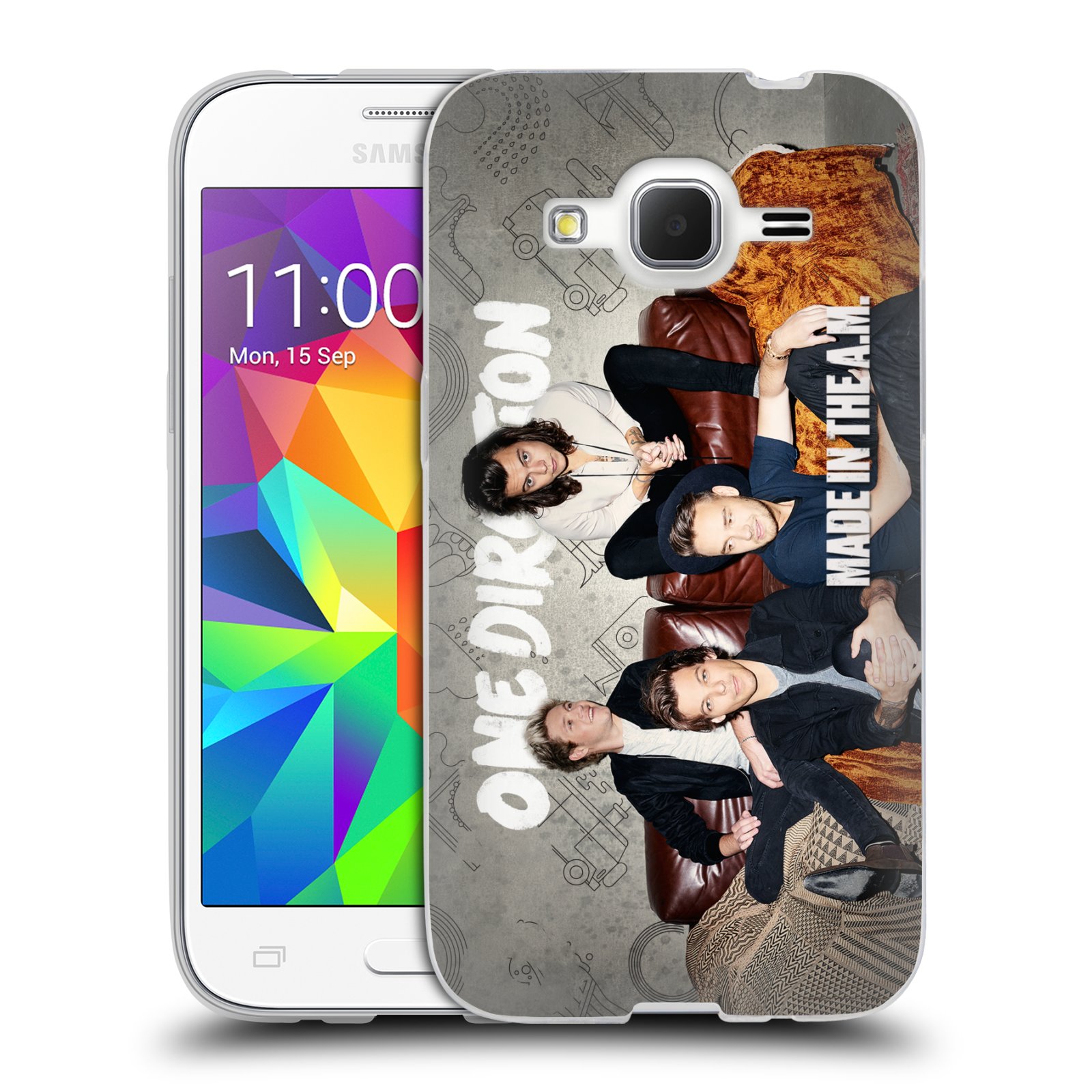 HEAD CASE silikonový obal na mobil Samsung Galaxy Core Prime (G360) chlapecká skupina One Direction gauč