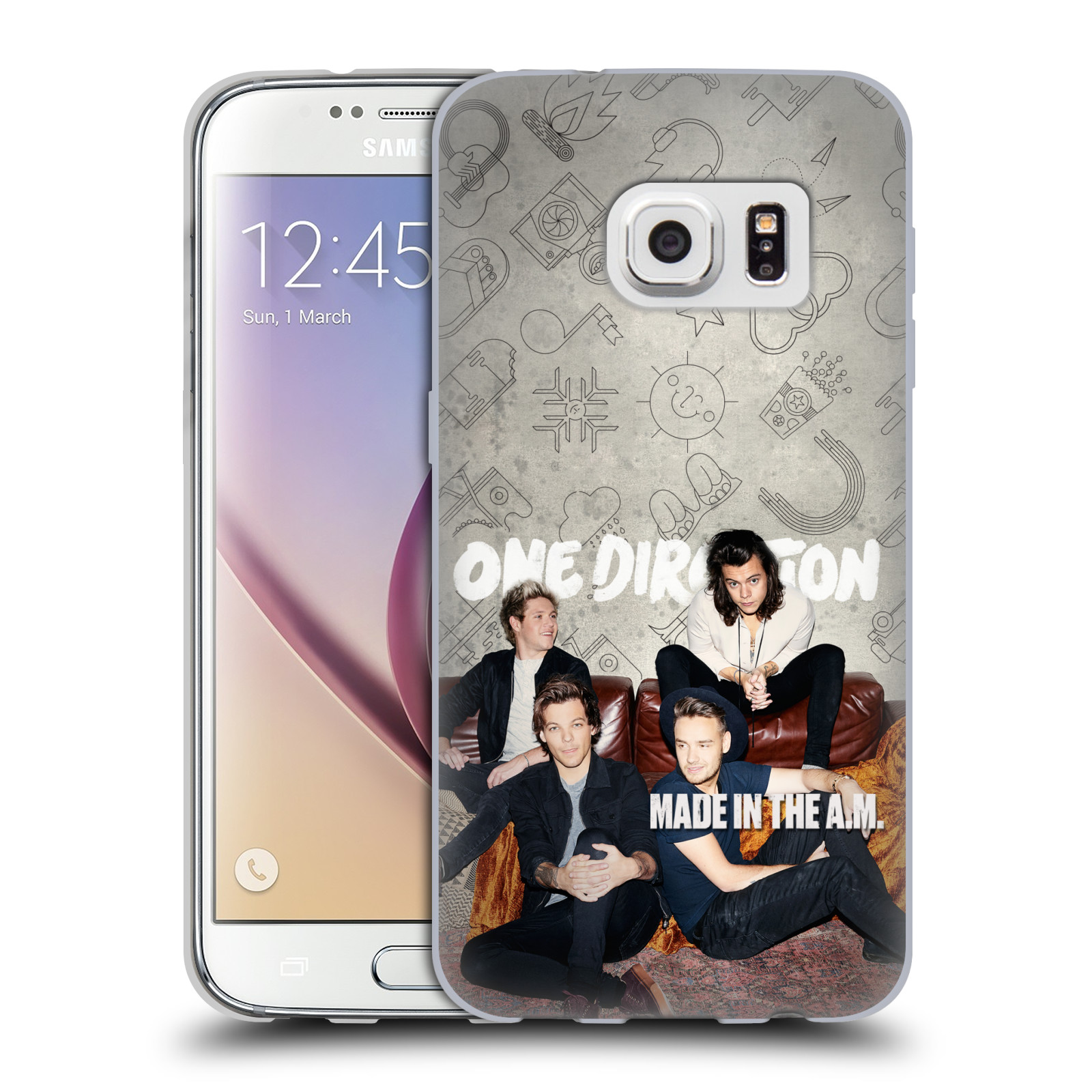 HEAD CASE silikonový obal na mobil Samsung Galaxy S7 chlapecká skupina One Direction gauč