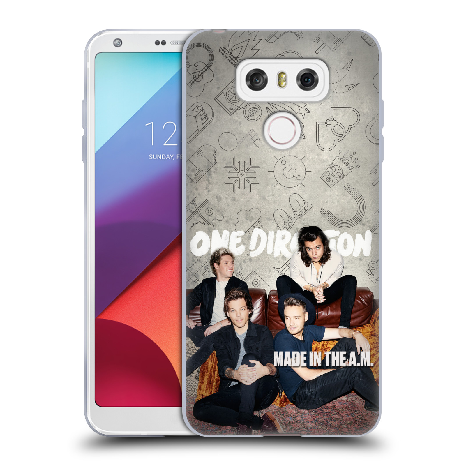 HEAD CASE silikonový obal na mobil LG G6 / G6 DUAL chlapecká skupina One Direction gauč