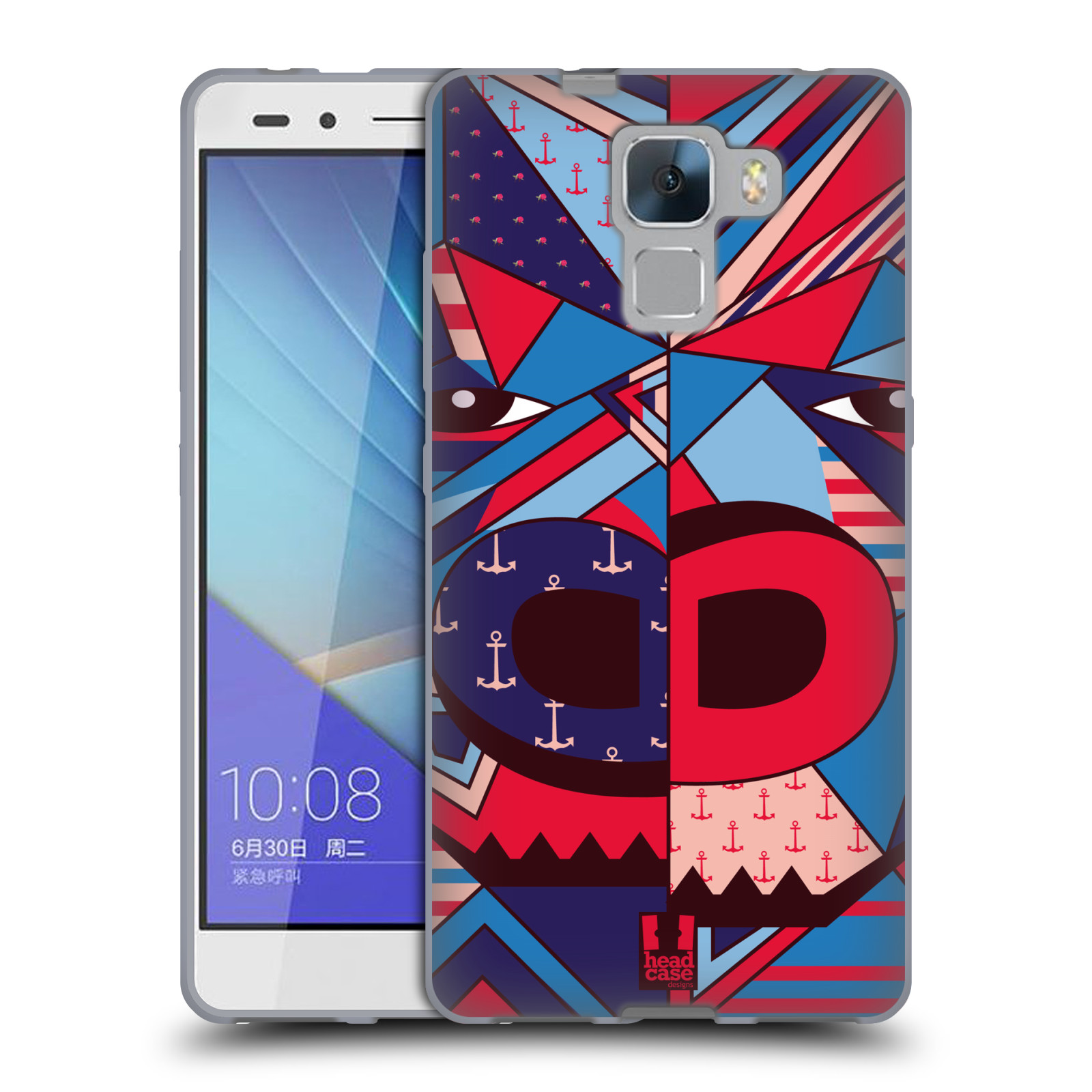 HEAD CASE silikonový obal na mobil Huawei Honor HONOR 7 Abstraktní zvířátka GORILA