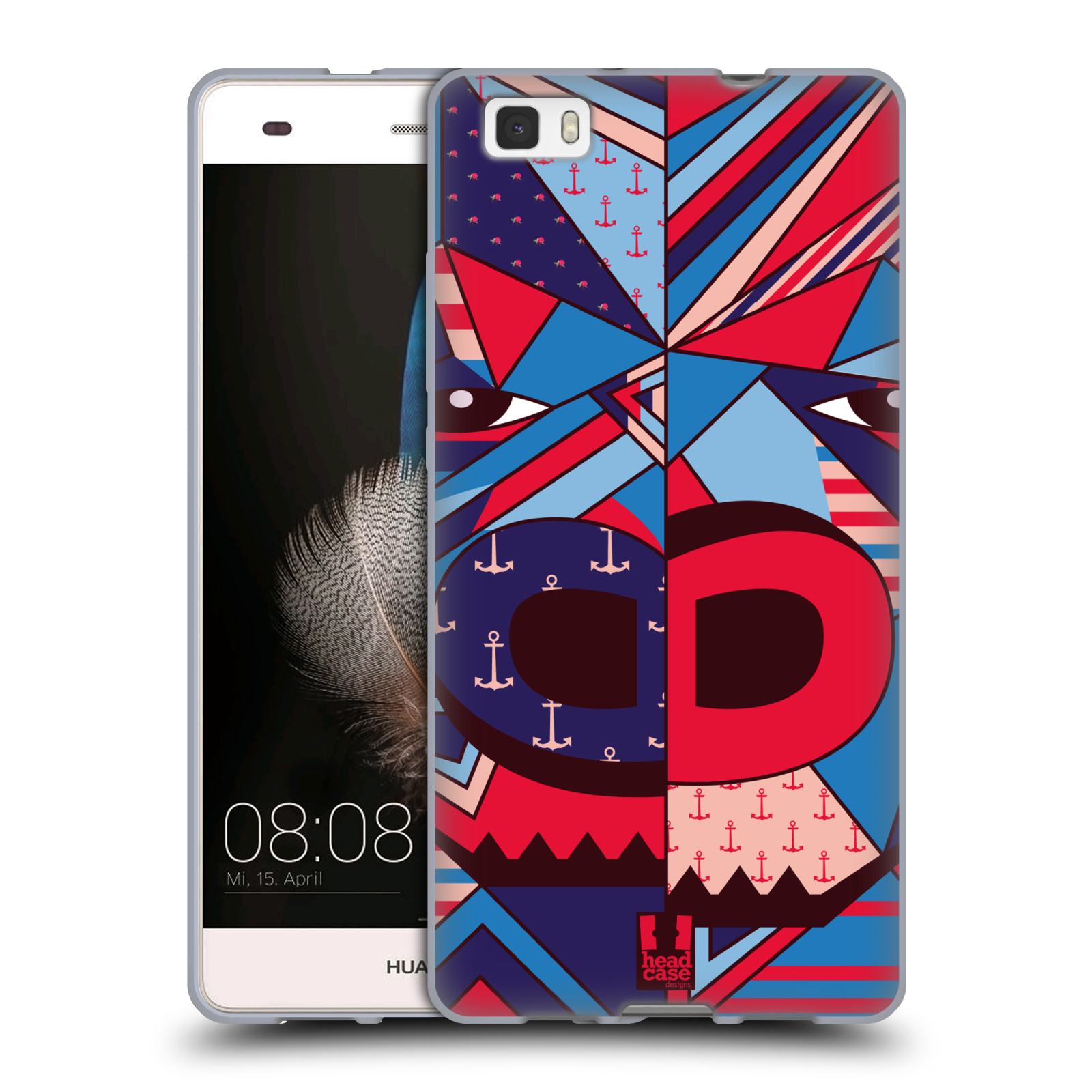 HEAD CASE silikonový obal na mobil Huawei Ascend P8 LITE Abstraktní zvířátka GORILA