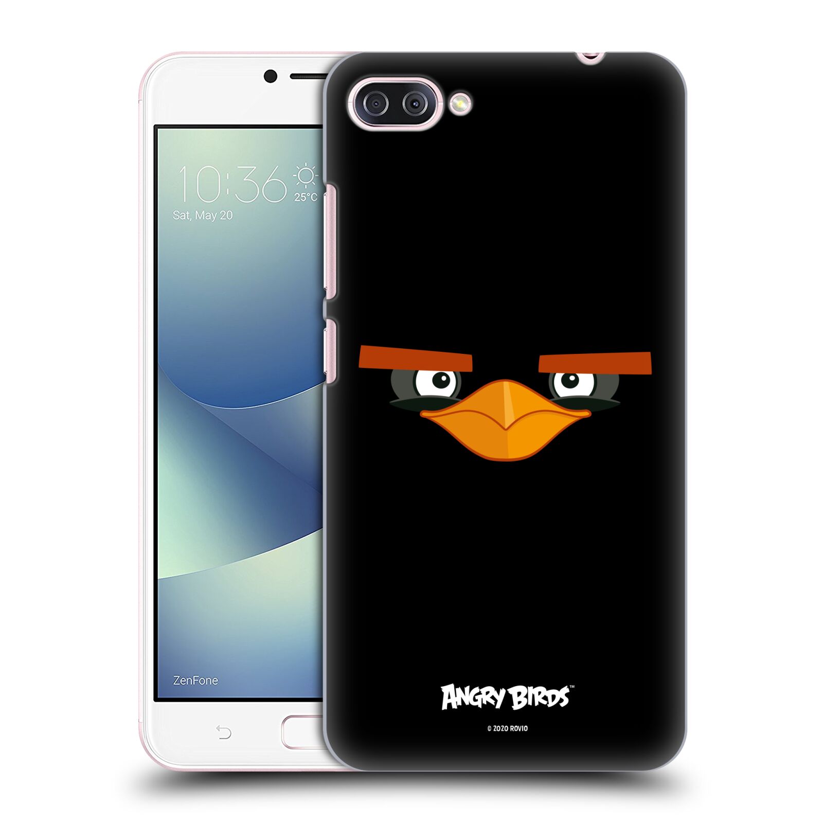 Zadní obal pro mobil Asus Zenfone 4 MAX / 4 MAX PRO (ZC554KL) - HEAD CASE  - Angry Birds - Černý ptáček