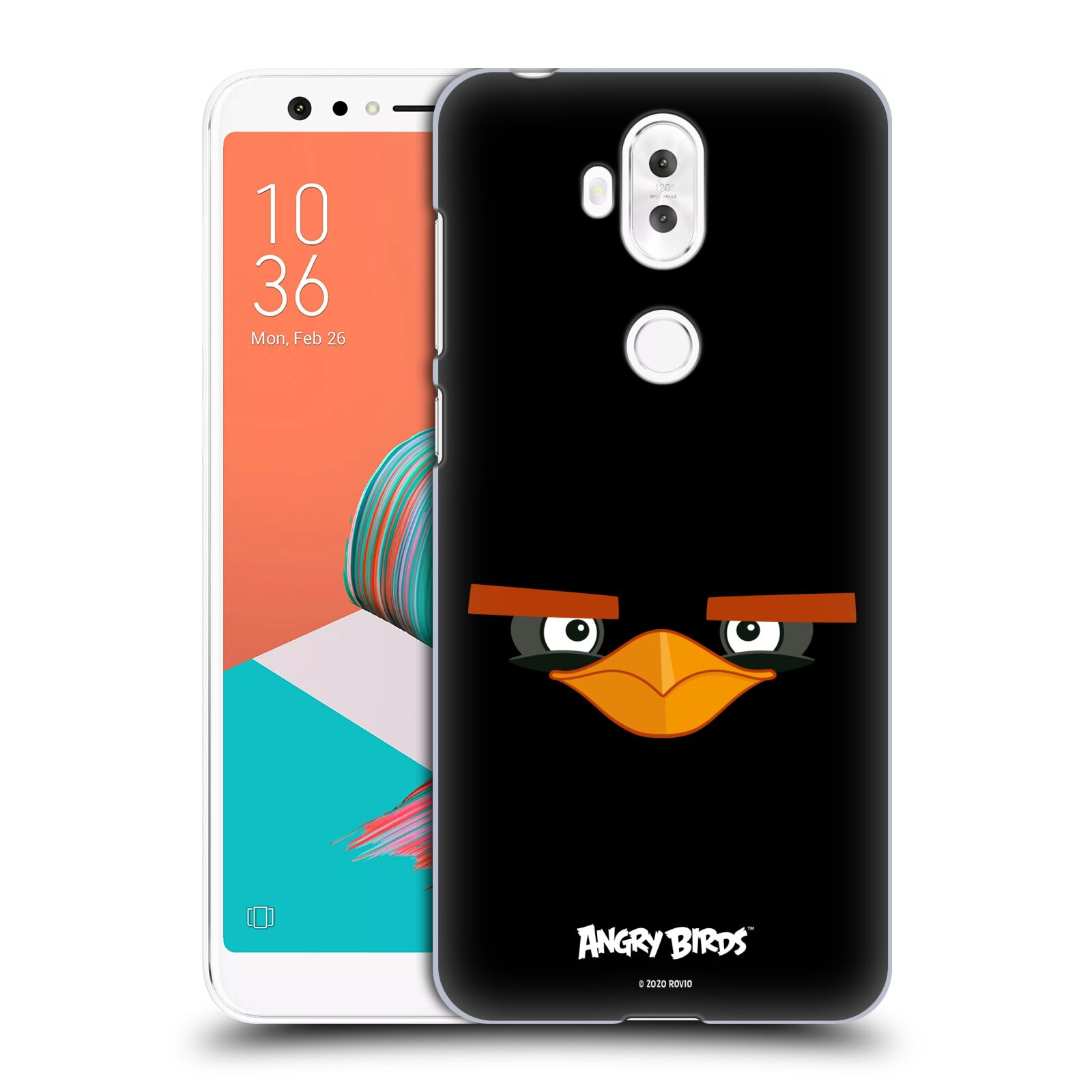 Zadní obal pro mobil Asus Zenfone 5 Lite ZC600KL - HEAD CASE  - Angry Birds - Černý ptáček