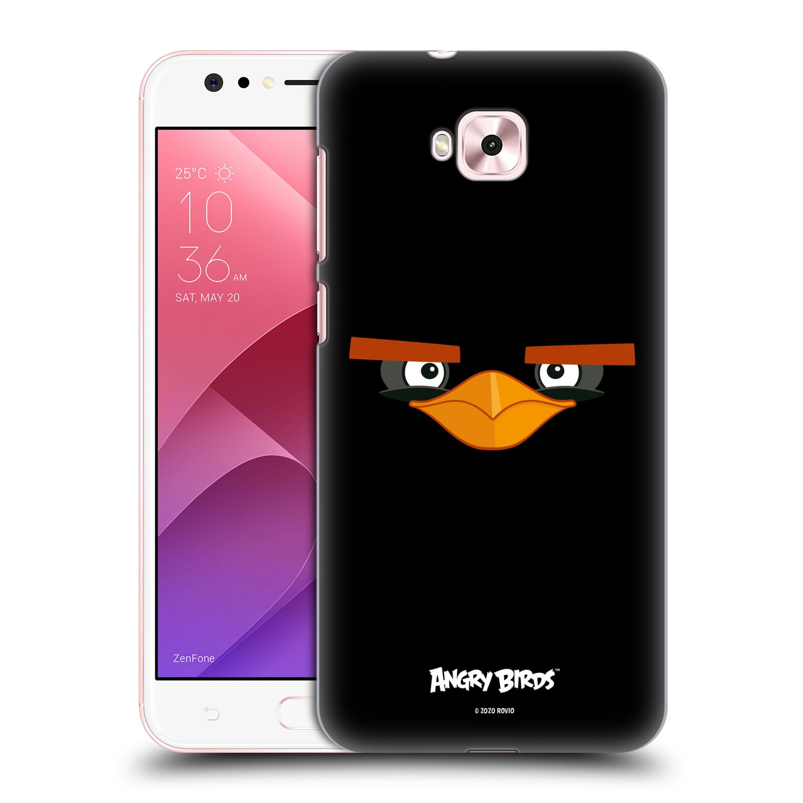 Zadní obal pro mobil Asus Zenfone 4 Selfie ZD553KL - HEAD CASE  - Angry Birds - Černý ptáček