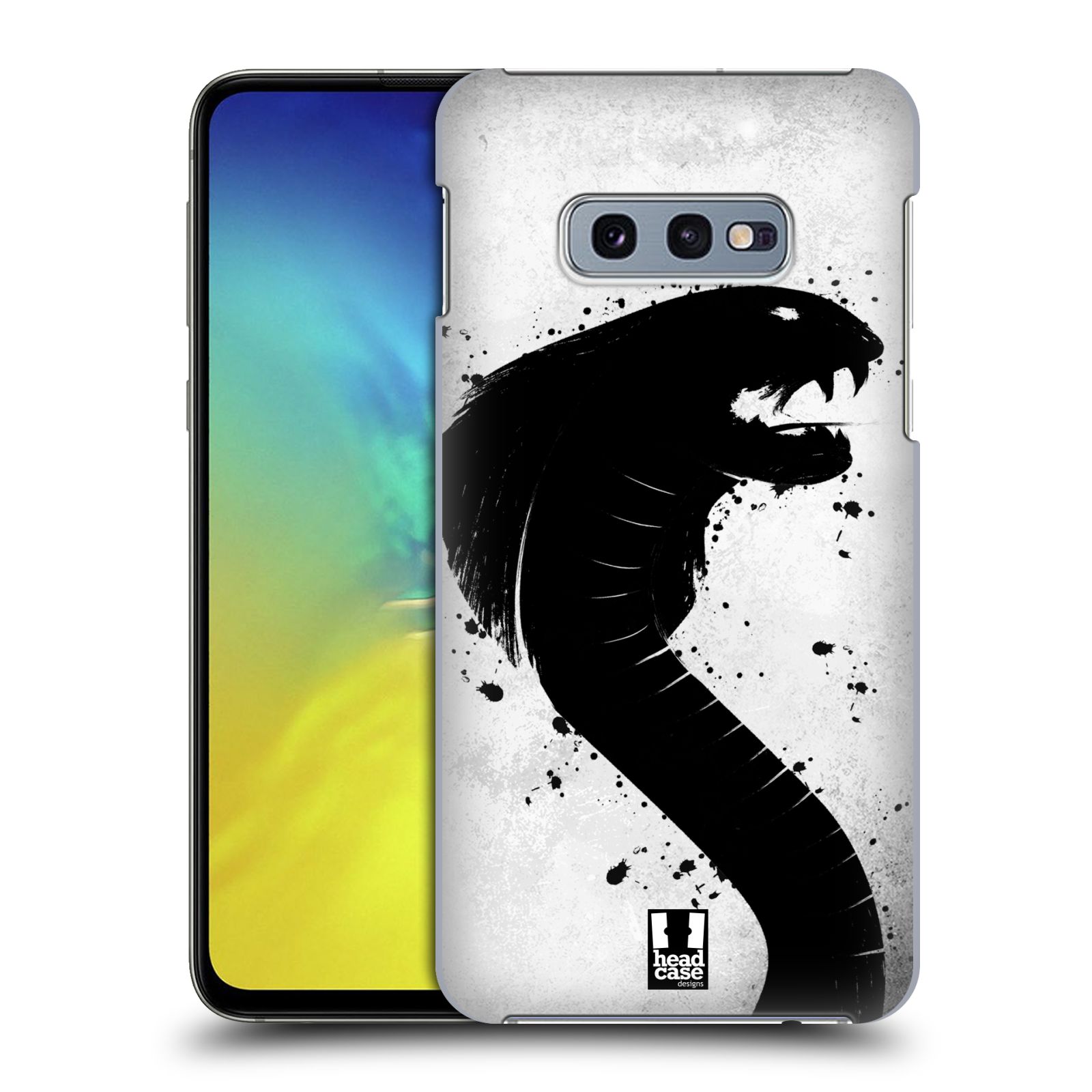 Pouzdro na mobil Samsung Galaxy S10e - HEAD CASE - vzor Kresba tuš zvíře had kobra