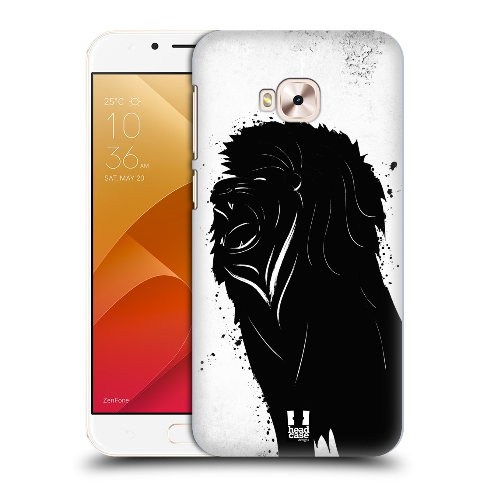 HEAD CASE plastový obal na mobil Asus Zenfone 4 Selfie Pro ZD552KL vzor Kresba tuš zvíře lev