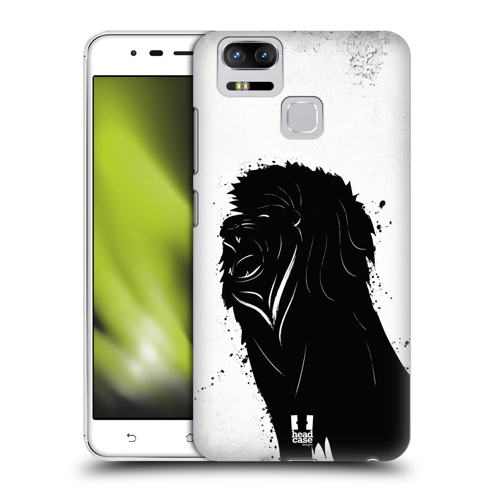 HEAD CASE plastový obal na mobil Asus Zenfone 3 Zoom ZE553KL vzor Kresba tuš zvíře lev