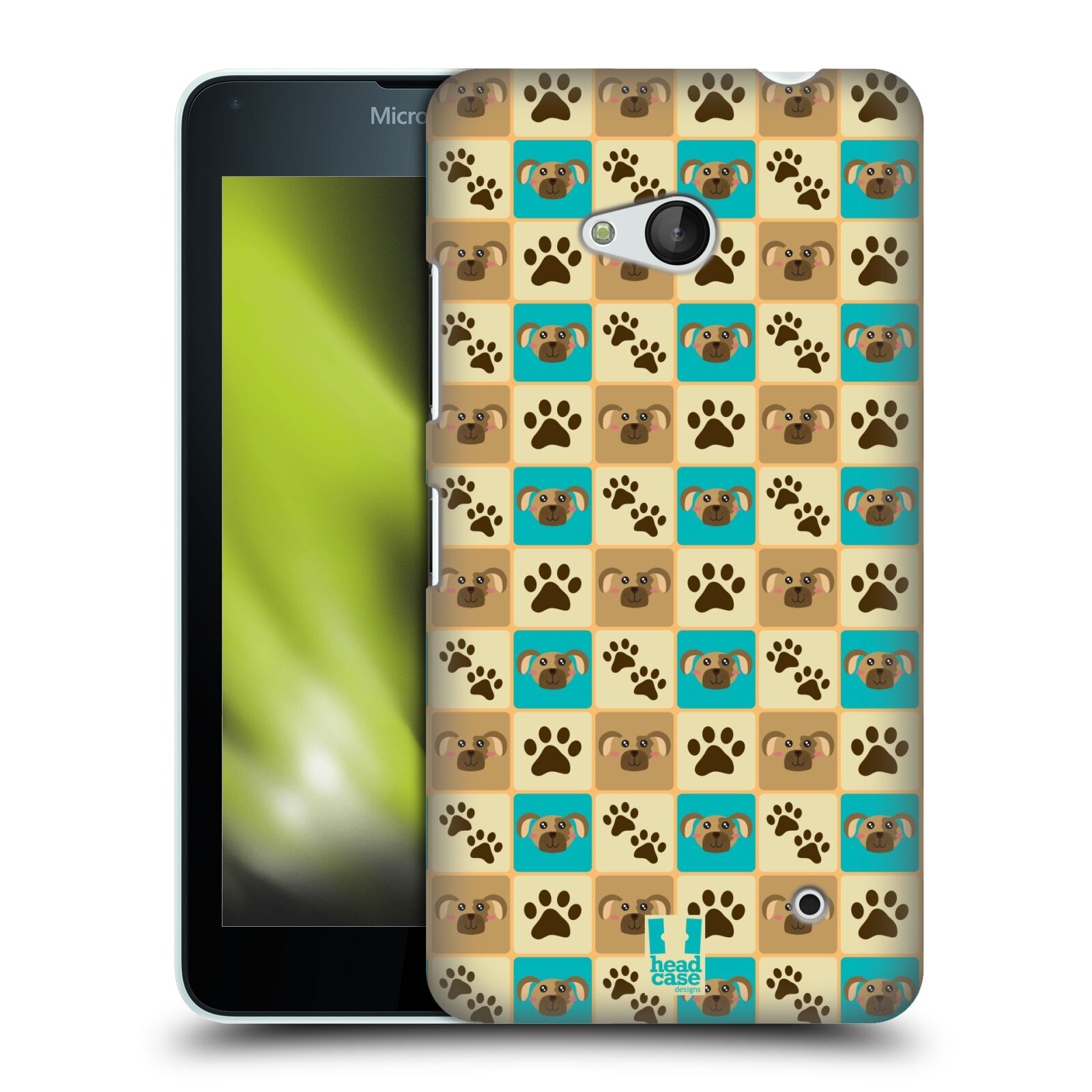 HEAD CASE plastový obal na mobil Nokia Lumia 640 vzor Zvířecí razítka PSÍ TLAPKA