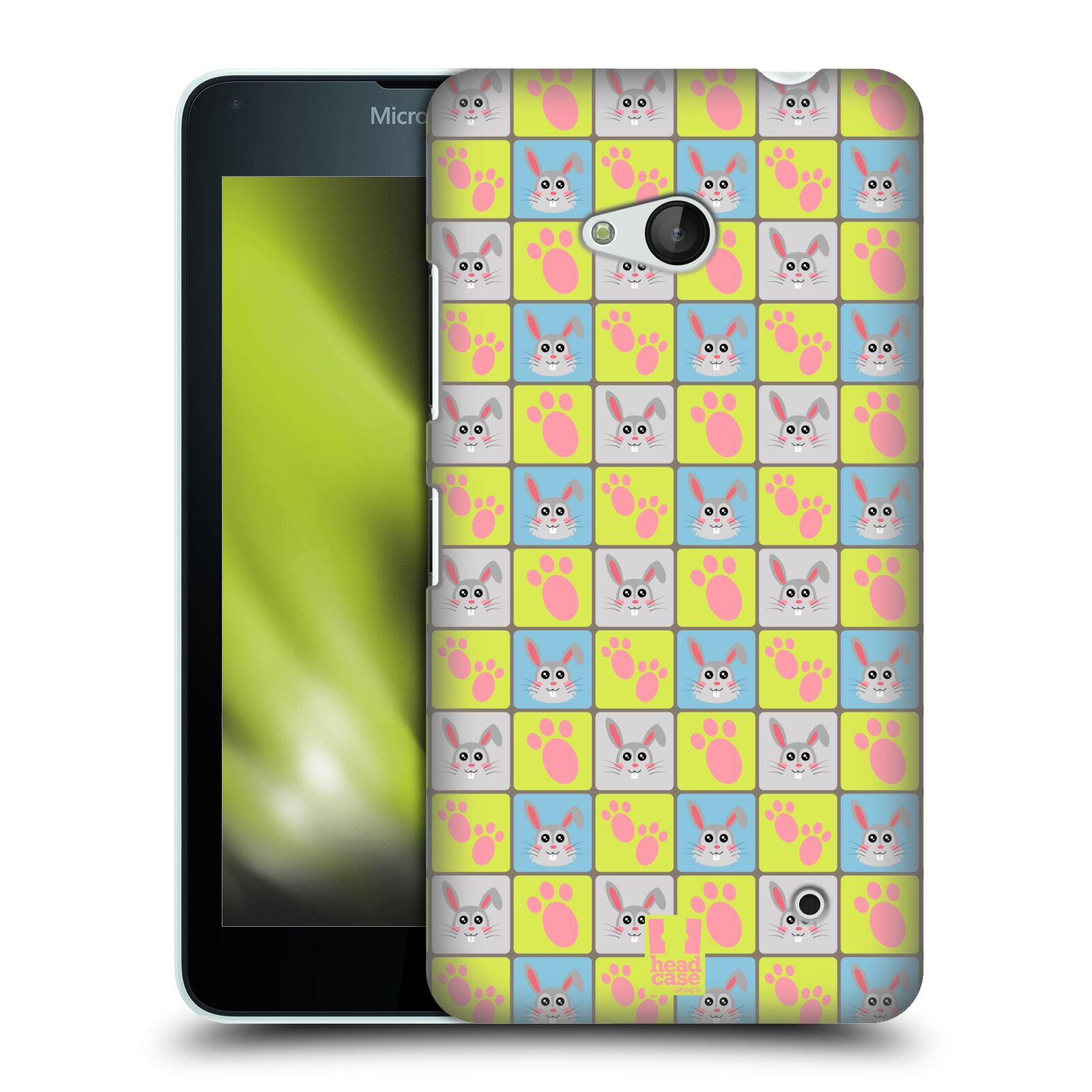 HEAD CASE plastový obal na mobil Nokia Lumia 640 vzor Zvířecí razítka ZAJÍČEK