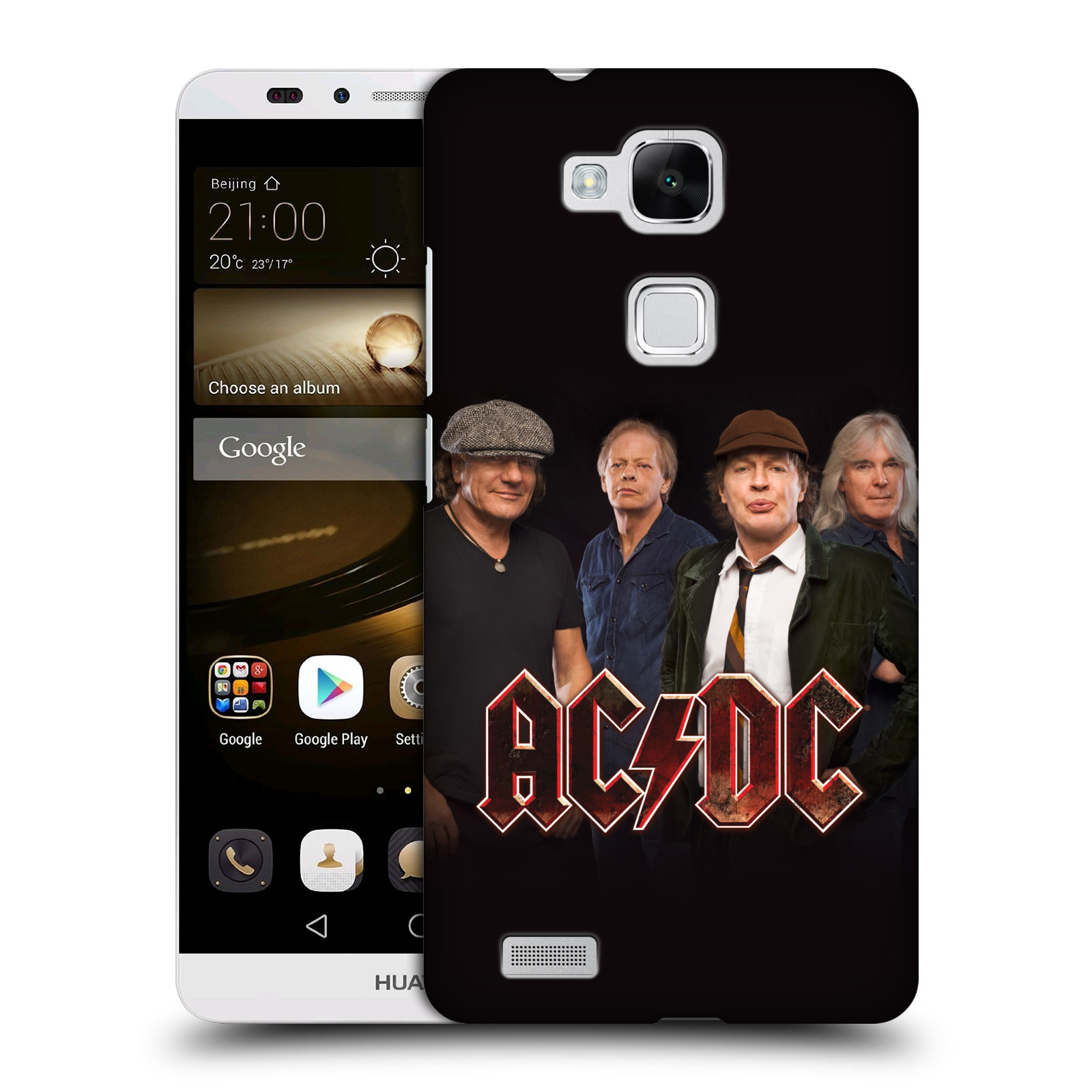 HEAD CASE plastový obal na mobil Huawei Mate 7 rocková skupina ACDC studiová fotka