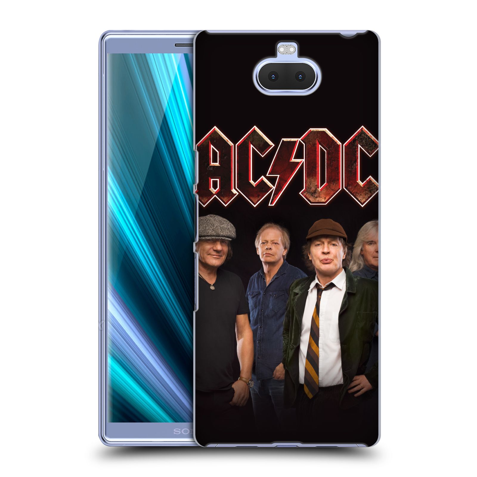 Pouzdro na mobil Sony Xperia 10 Plus - Head Case - rocková skupina ACDC studiová fotka