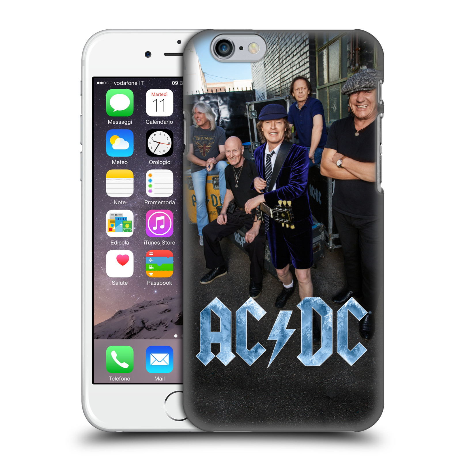 Plastové pouzdro pro mobil Apple Iphone 6/6S rocková skupina ACDC fotka garáž