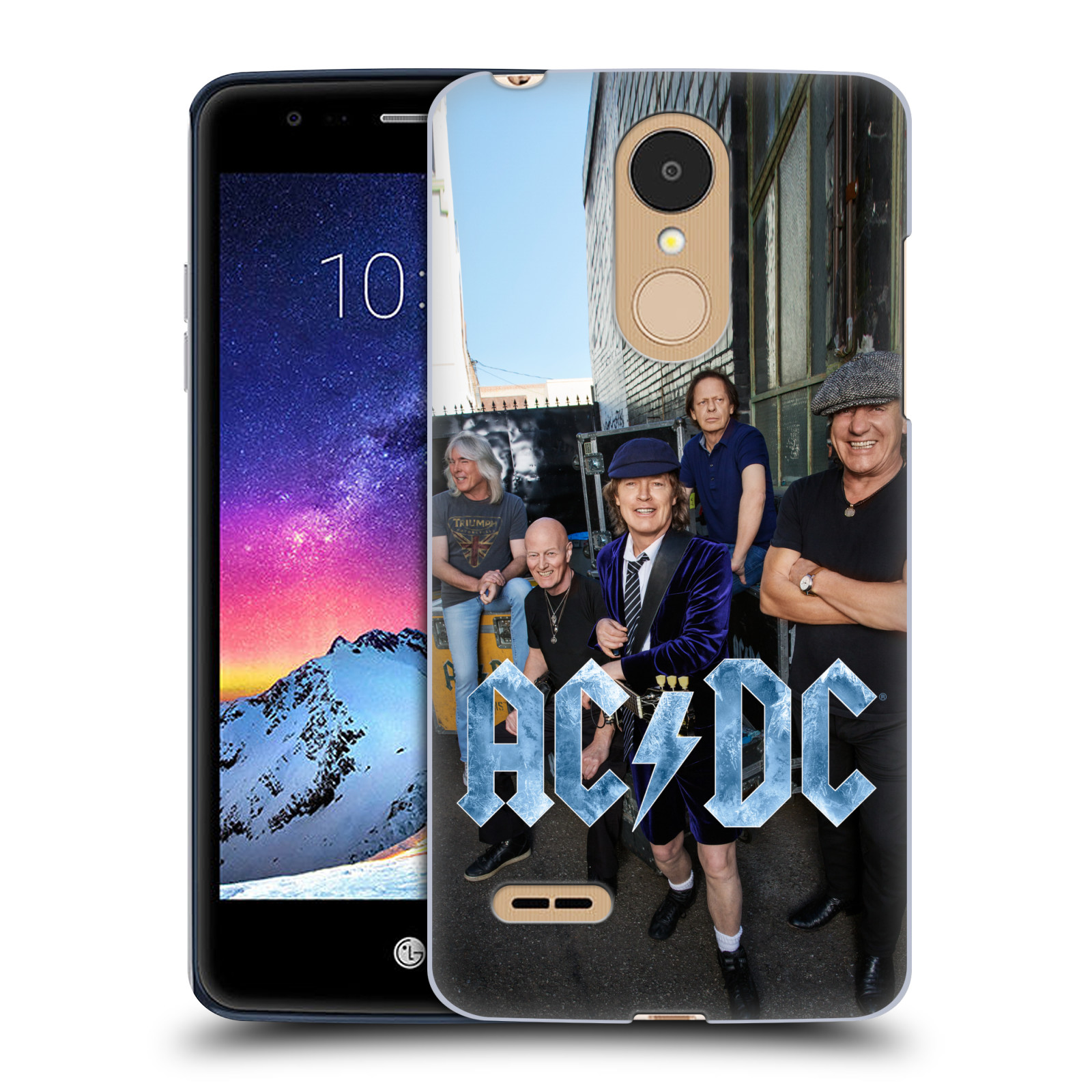 HEAD CASE plastový obal na mobil LG K9 / K8 2018 rocková skupina ACDC fotka garáž