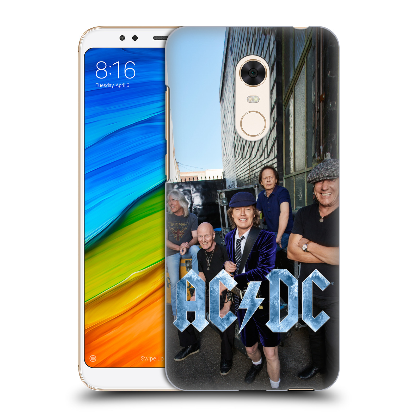 HEAD CASE plastový obal na mobil Xiaomi Redmi 5 PLUS rocková skupina ACDC fotka garáž